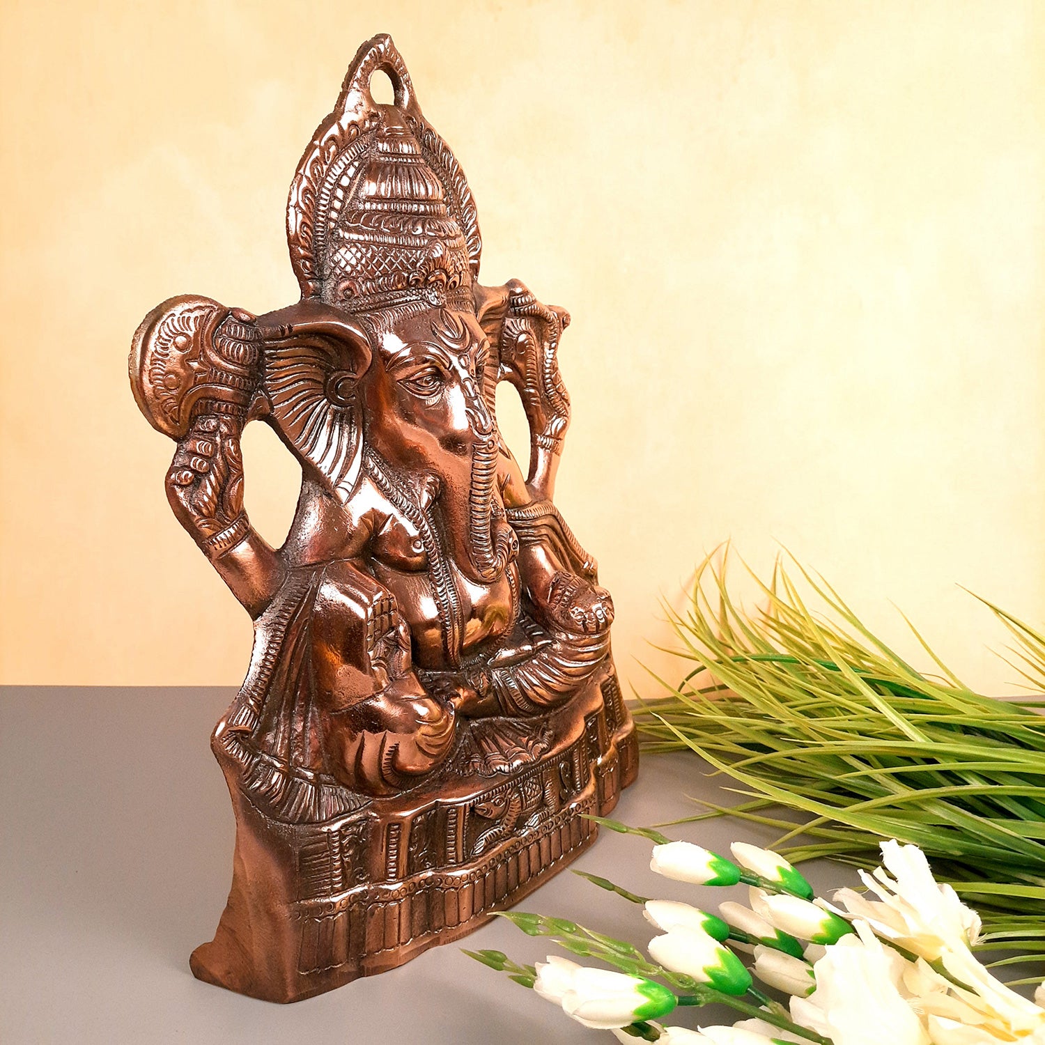 Ganesh Wall Hanging Murti | Shri Ganesha Wall Decor Statue - Apkamart