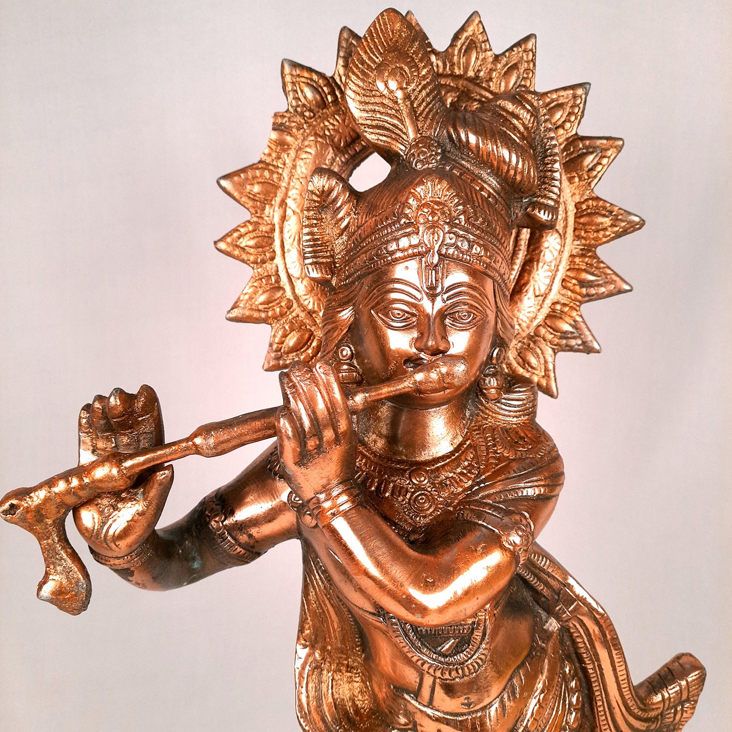 Shri Krishna Statue | Lord Krishna Idol Big | Religious & Spiritual Art Sculpture - for Gift, Home, Living Room, Office, Puja Room Decoration - 24 inch - Apkamart