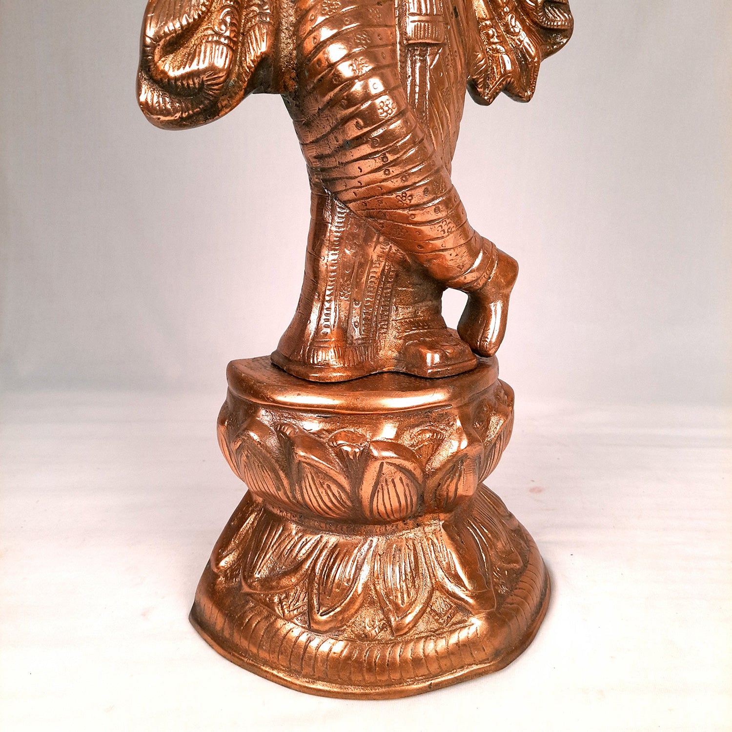 Krishna Idol | Shri Krishna Statue | Lord Krishna Metal Murti - for Puja, Home, Table, Living Room, Office Desk, Entrance Decoration & Gift - Apkamart