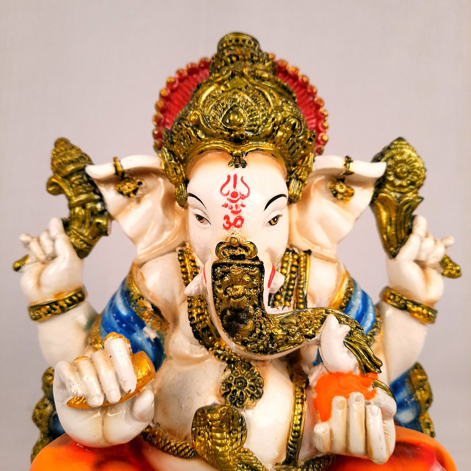 Ganesh Statue | Lord Ganesha Idol - for Home, Puja, Living Room, Entrance & Office Decor - 11 Inch - Apkamart