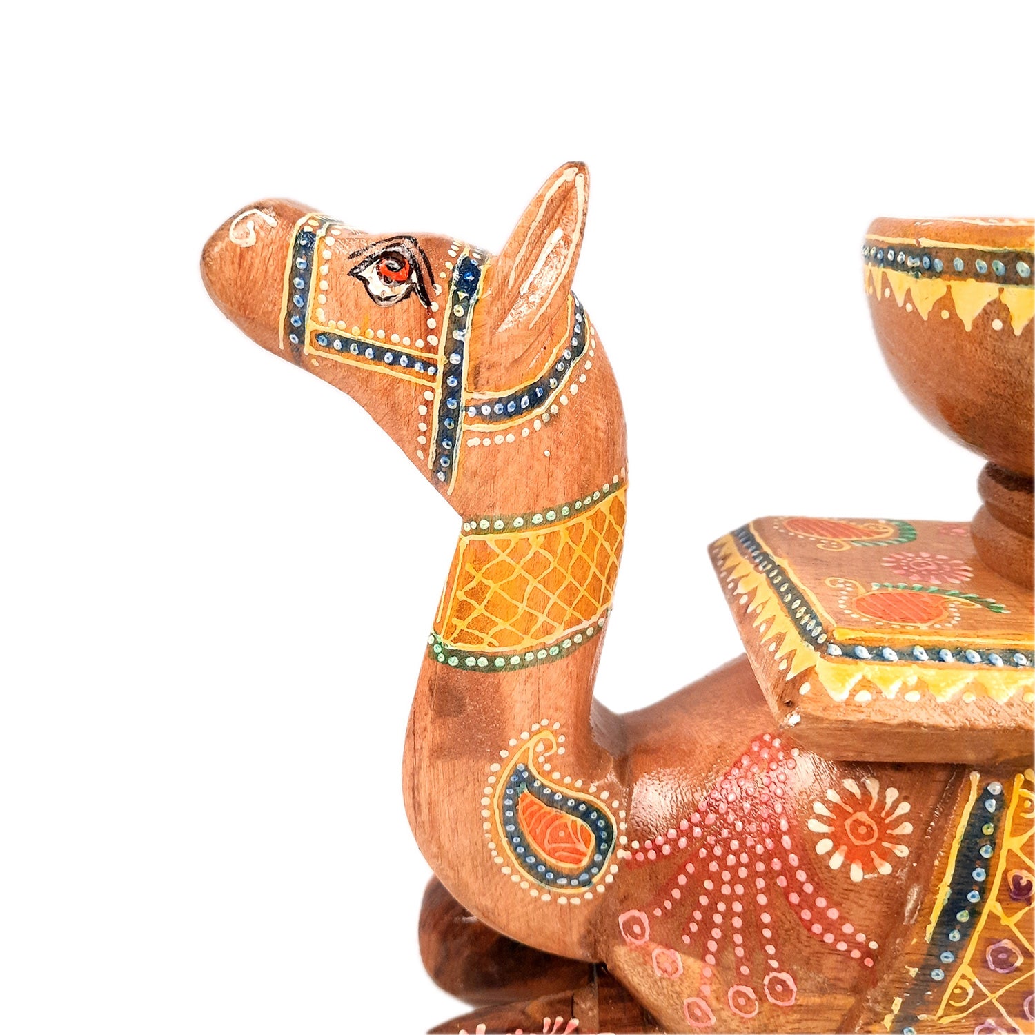 Elephant & Camel Showpiece With Bowl | Animal Figurines - for Vastu, Showpieces for Home Table, Living Room Decor & Gifts -apkamart #Style_Camel