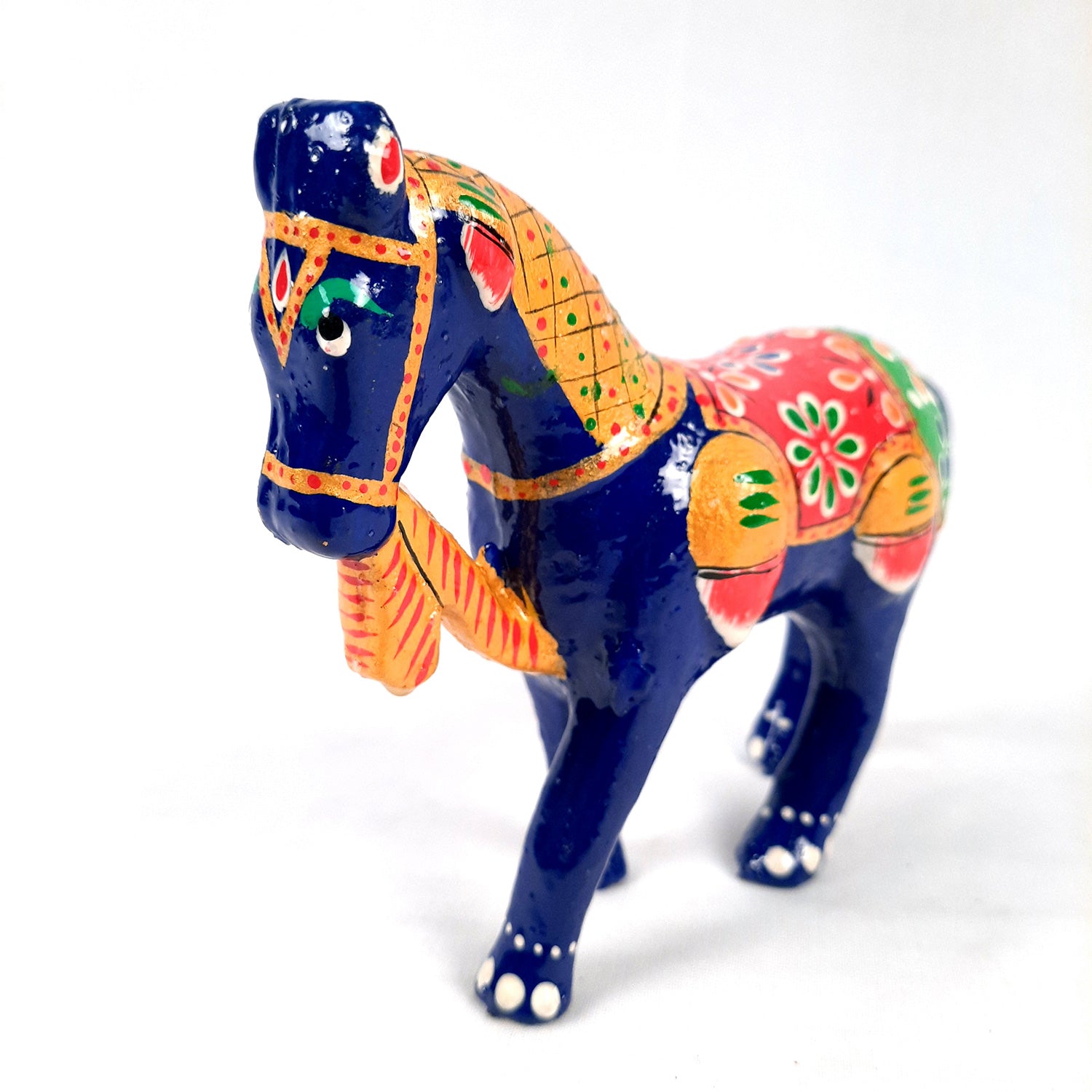 Horse Showpiece Statue | Handcrafted Horse Animal Figurine - for Home, Vastu, Table, Shelf, Living Room Decor, Gifts - 5 Inch - apkamart