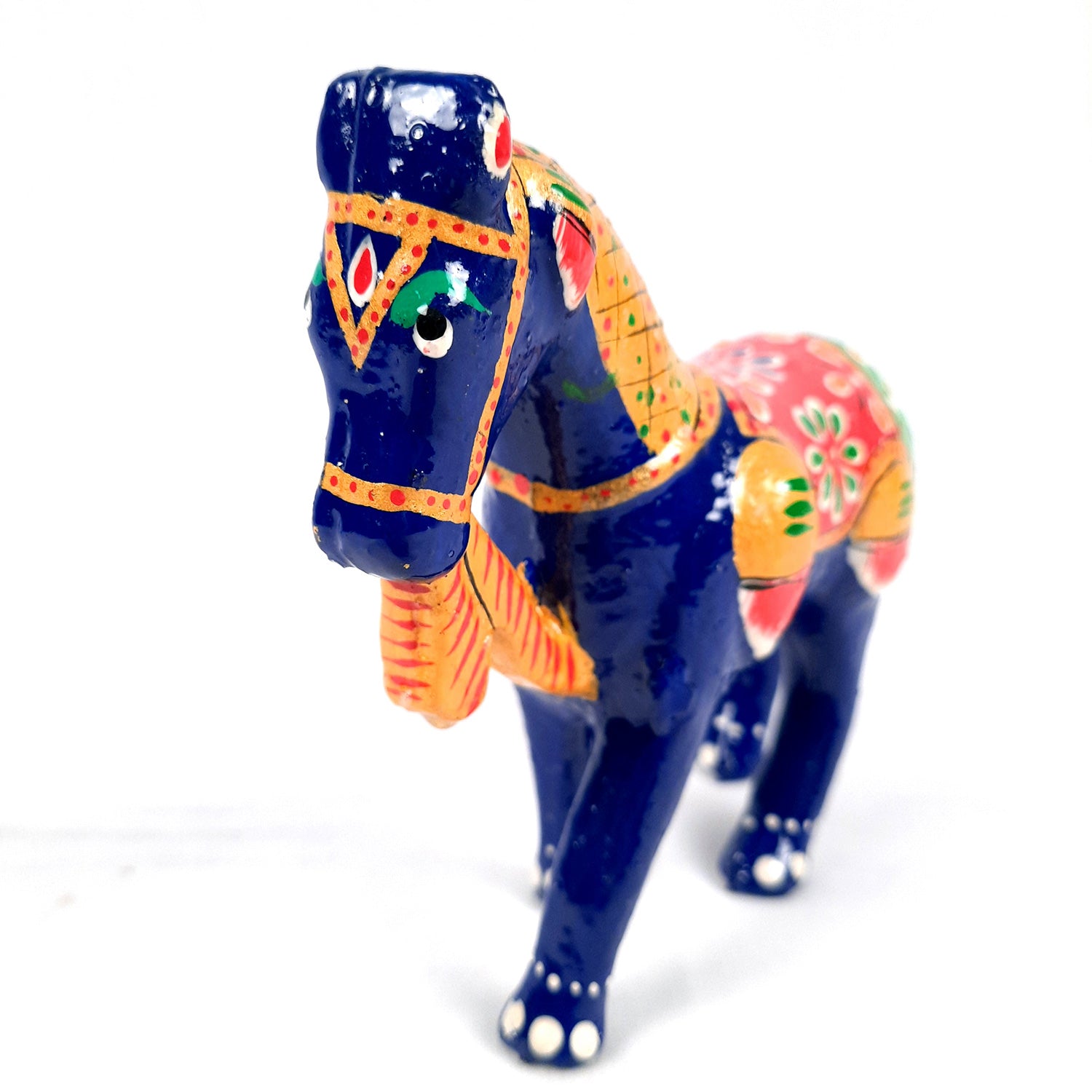 Horse Showpiece Statue | Handcrafted Horse Animal Figurine - for Home, Vastu, Table, Shelf, Living Room Decor, Gifts - 5 Inch - apkamart