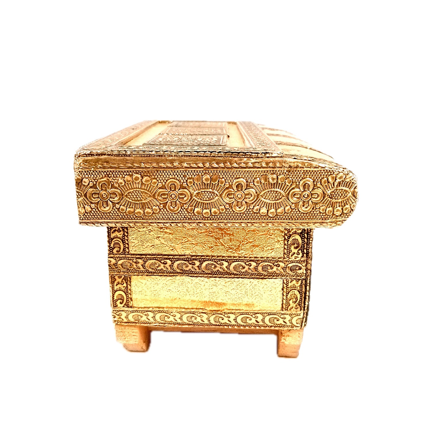 Jewellery Box | Decorative Wooden Antique Chest Design Jewelry Box - for Home, Dressing Table Decor, Storage & Gifts - 7 Inch - Apkamart