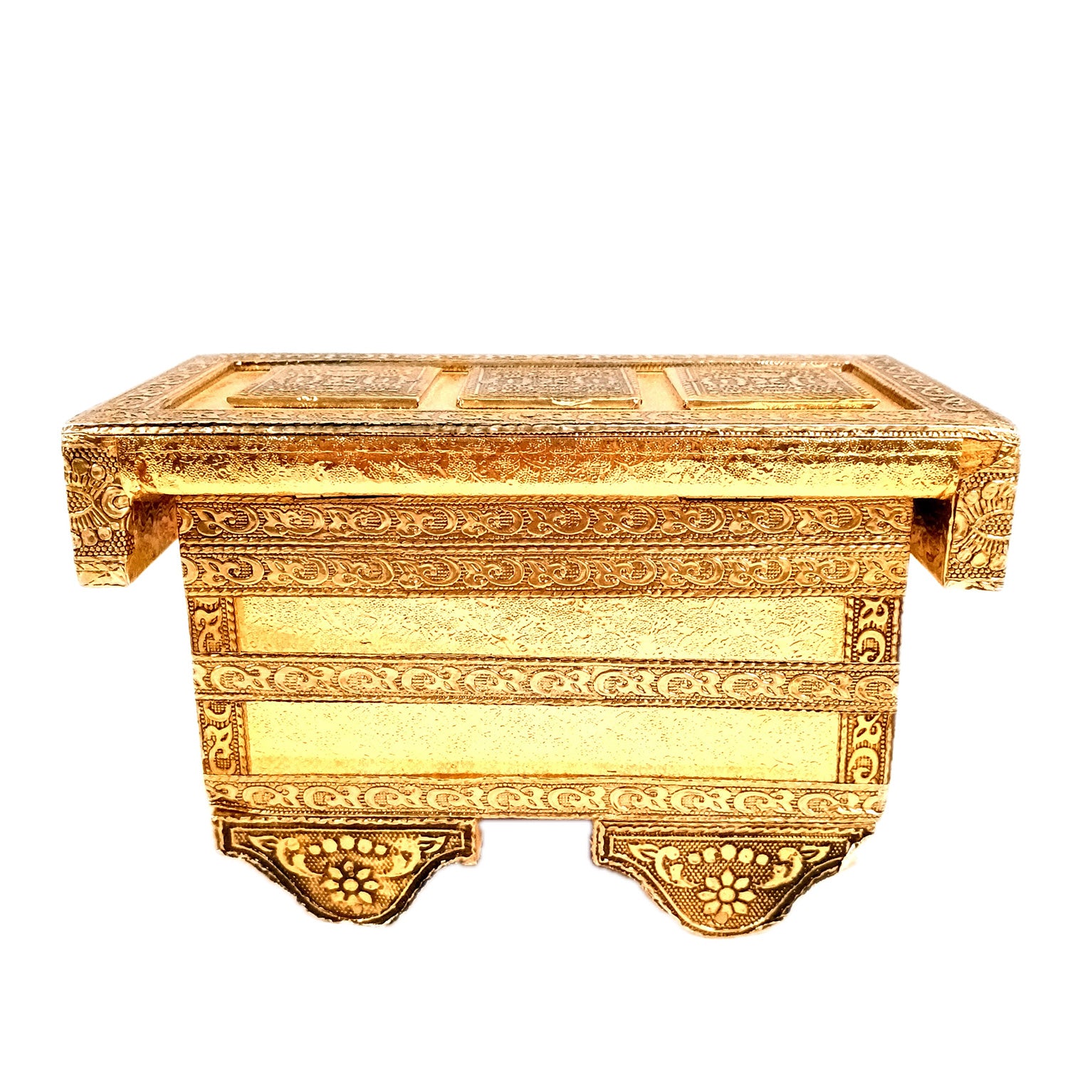 Jewellery Box | Decorative Wooden Antique Chest Design Jewelry Box - for Home, Dressing Table Decor, Storage & Gifts - 7 Inch - Apkamart