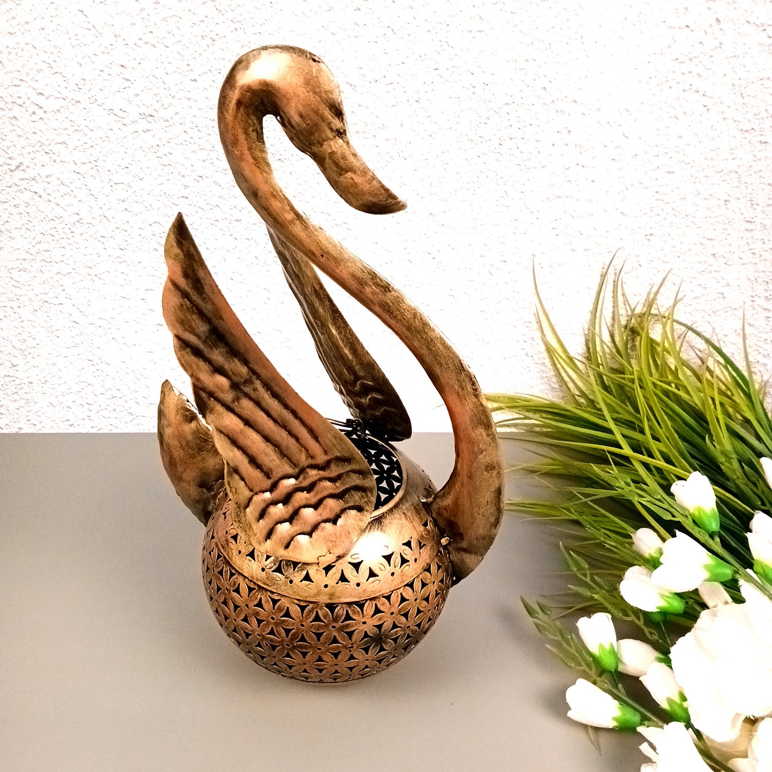 Candle Stand | Decorative Tealight Candle Holders - Bird Design - 16 Inch - ApkaMart