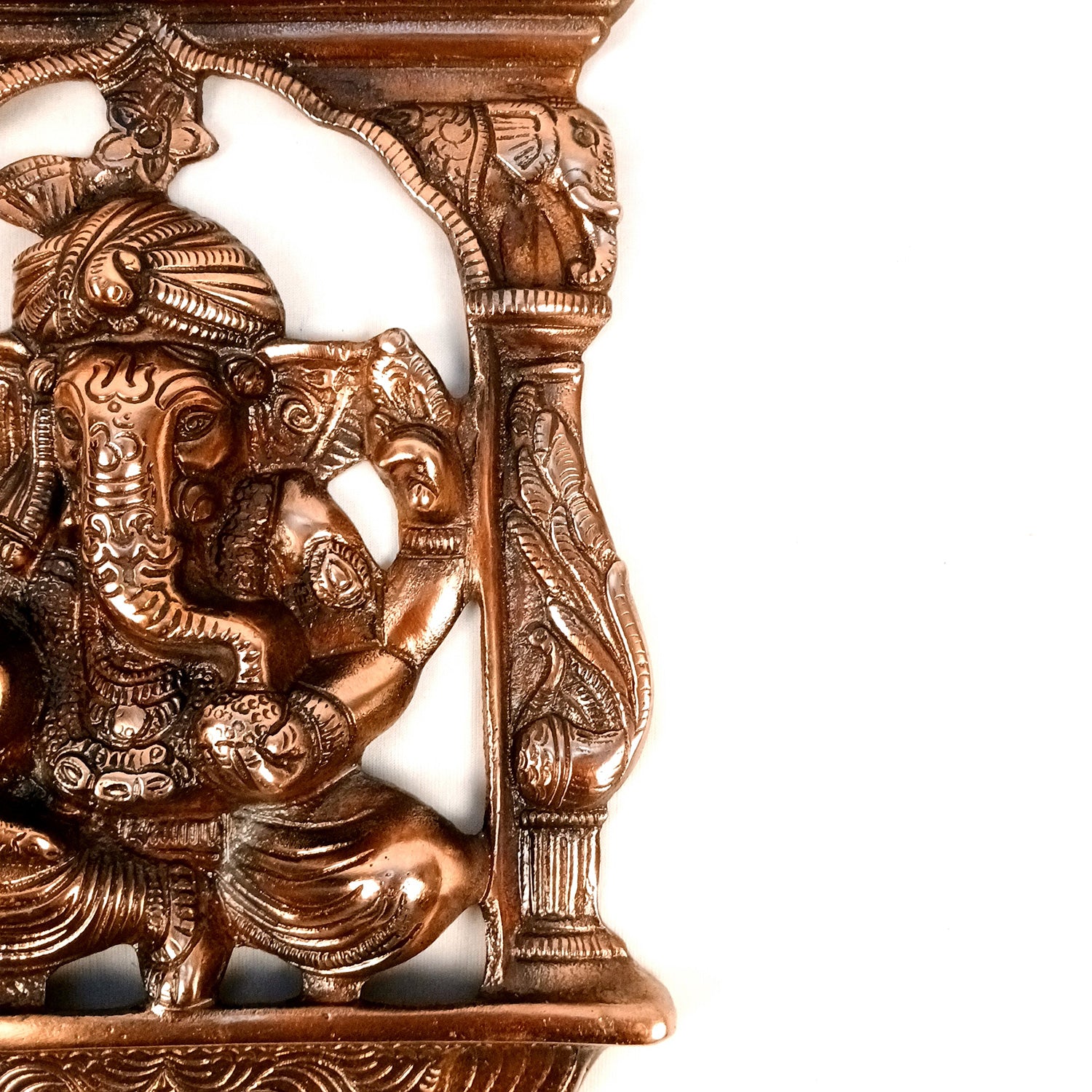 Ganesh Wall Hanging Idol | Lord Ganesha With Jharokha Wall Statue Decor | Religious & Spiritual Wall Art - For Puja, Home & Entrance  Living Room & Gift - 15 Inch - Apkamart