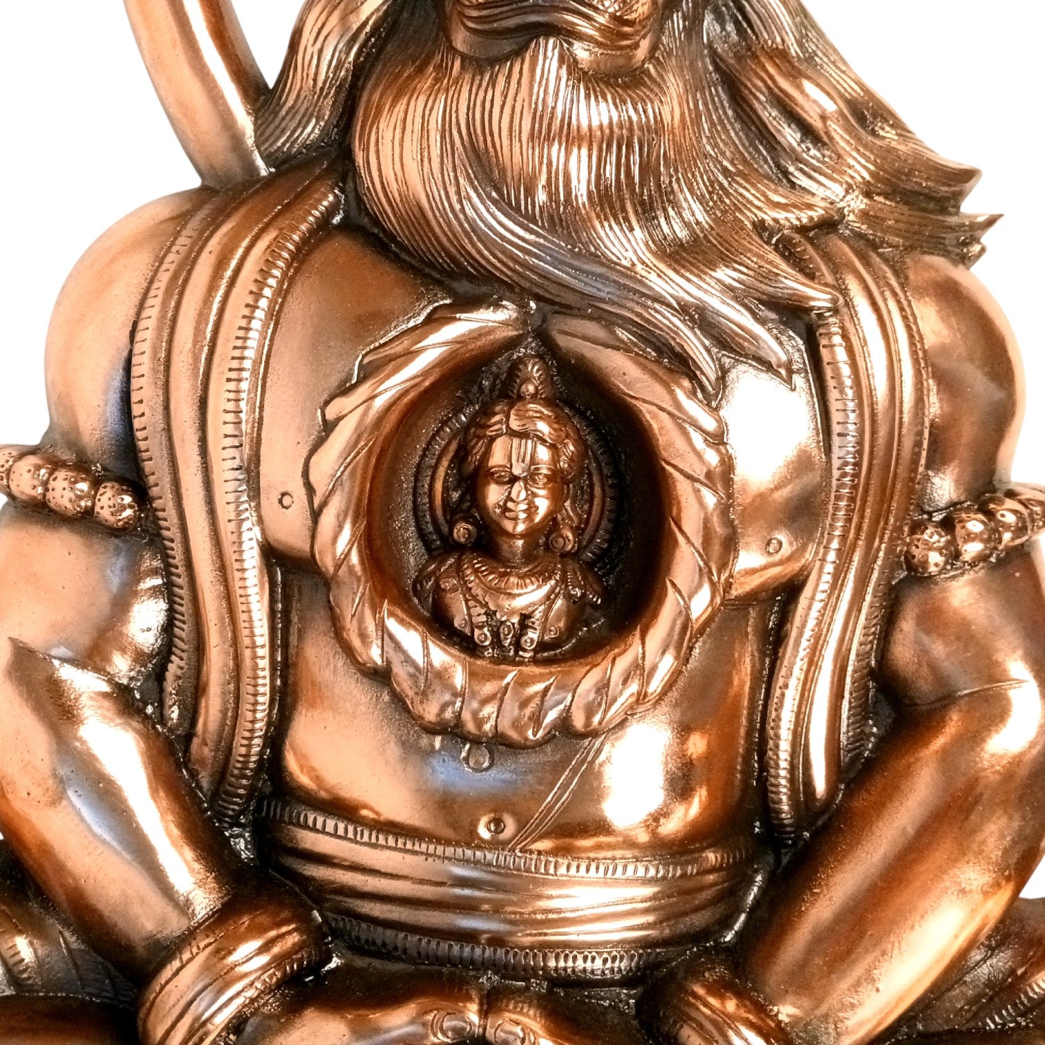 Hanuman Ji Wall Hanging | Big Religious Wall Art for Home, Temple & Living Room Decor | Handcrafted Antique Finish Metal Wall Hanging for Positivity & Strength - 31 Inch - Apkamart