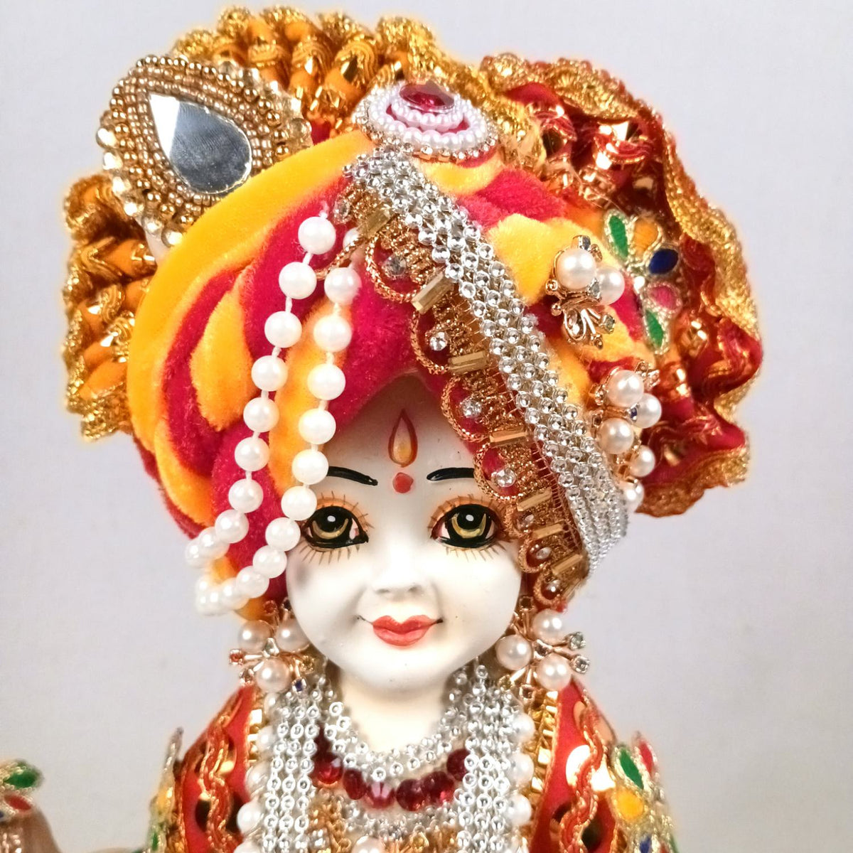 Laddu Gopal Baby Krishna in Boat Statue – 8 Inch