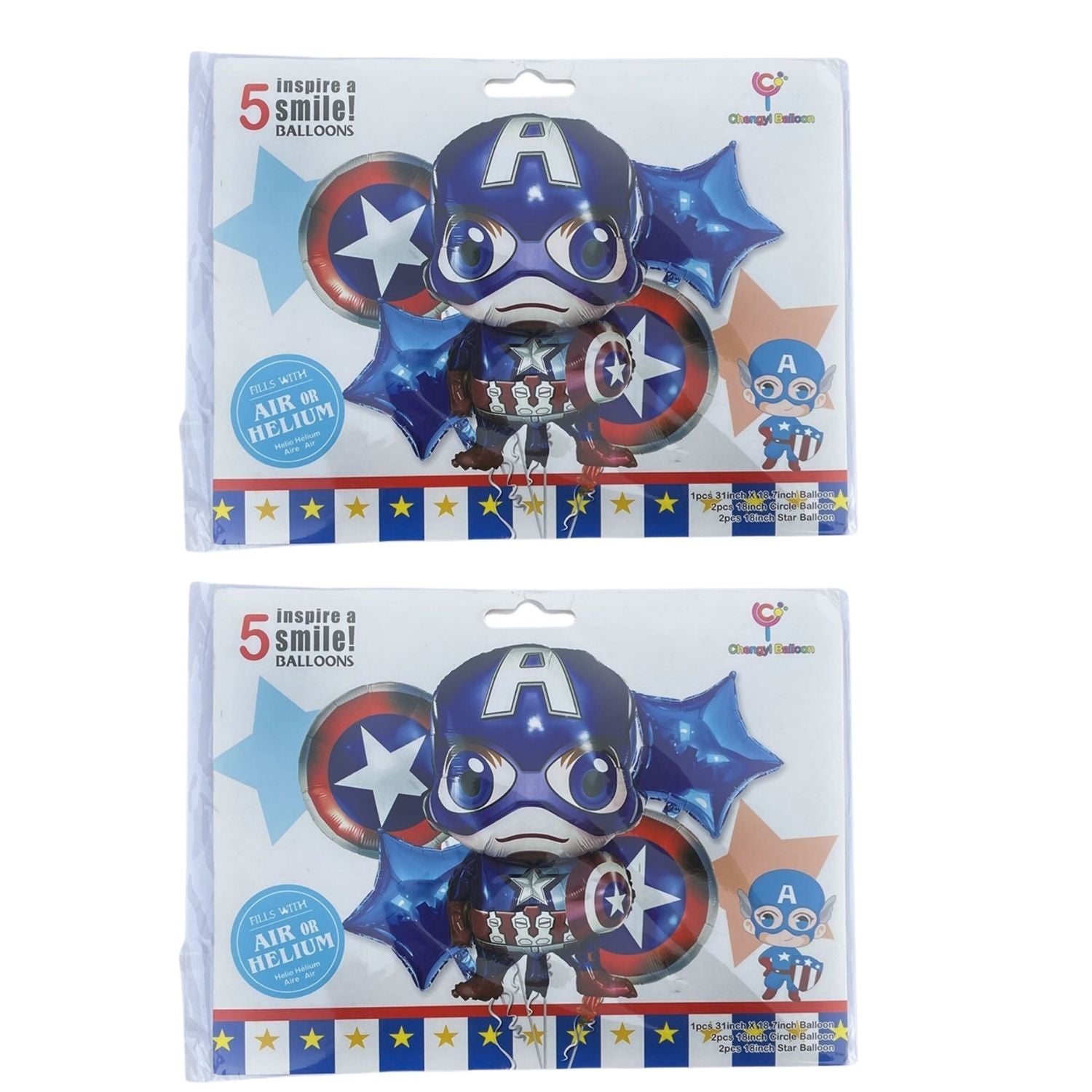 Avengers Design Birthday Balloons | Happy Birthday Balloons | Party Balloons Balloons for Kids Colorful Birthday Decorations for Home School Events - Apkamart #Style_Pack Of 2