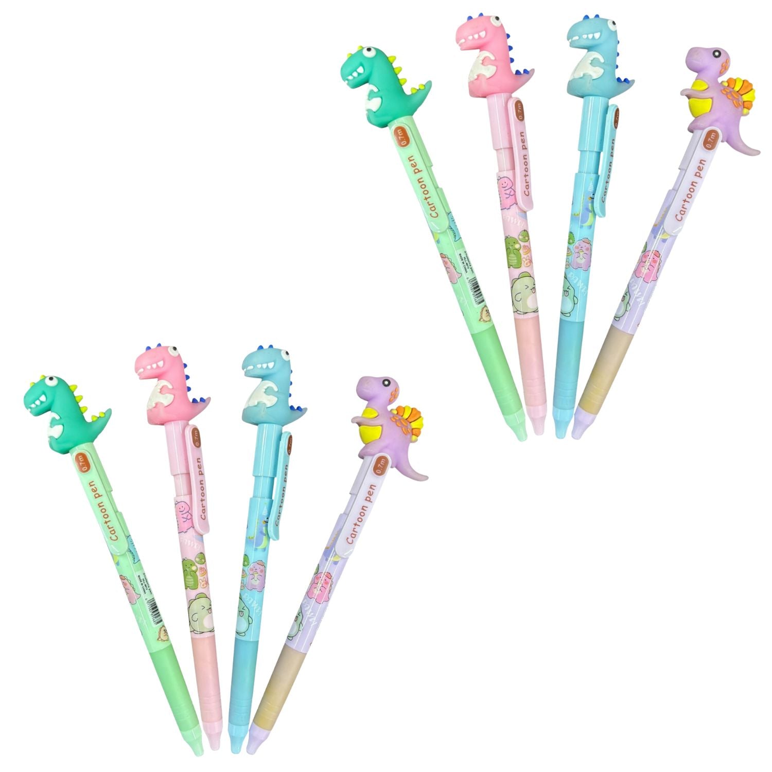 Cartoon Design pen - for Kids | Stylish Pen for Kids, School Stationary Set, Gift & Return Gifts -Pack of 2 - Apkamart #Style_Pack Of 8