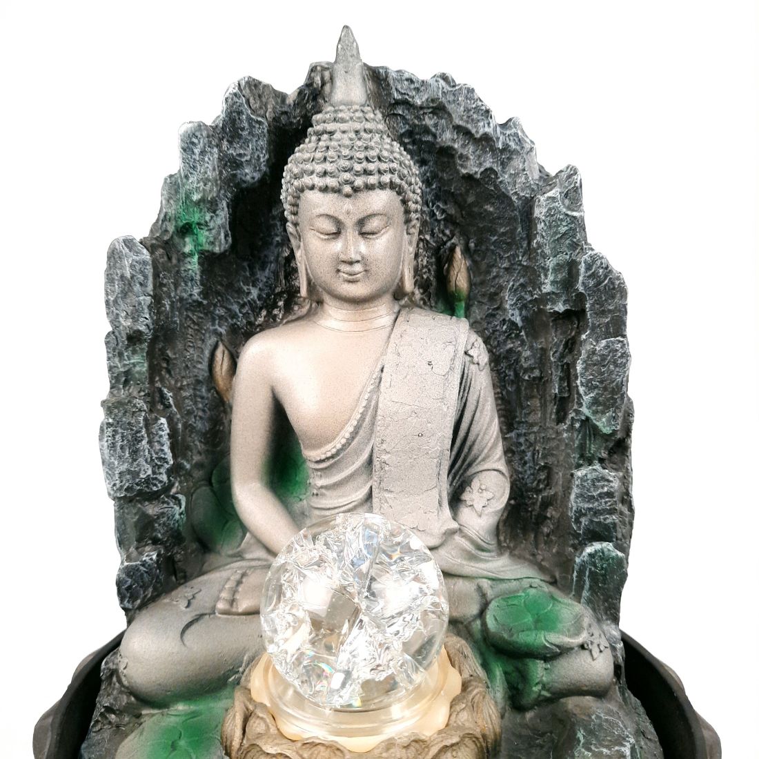 Indoor Water Fountain - Buddha Design - For Vastu & Home Decor - 11 Inch - Apkamart
