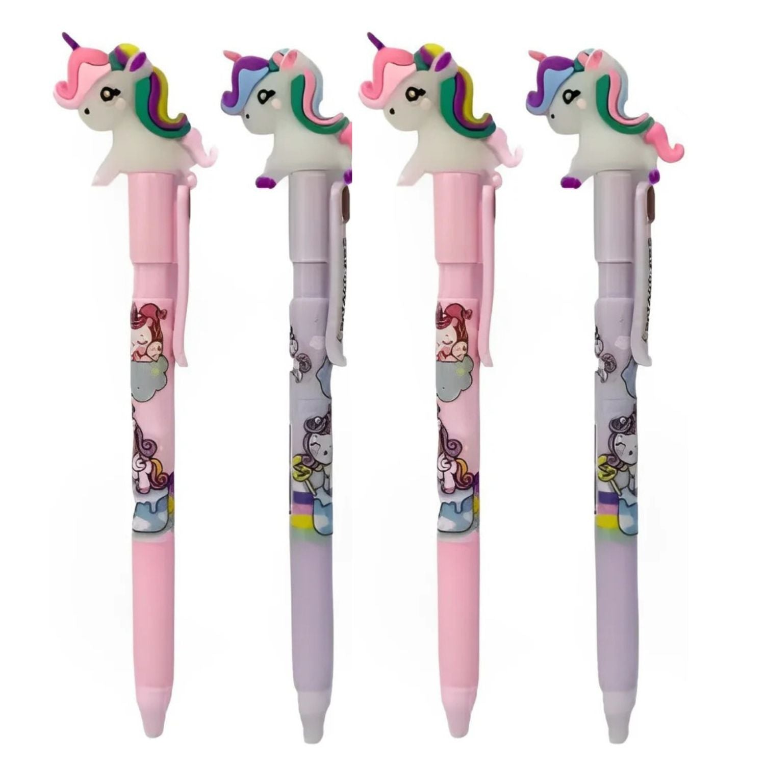 Cartoon Design pen - for Kids | Stylish Pen for Kids, School Stationary Set, Gift & Return Gifts - Pack of 2 - Apkamart #Style_Pack Of 4