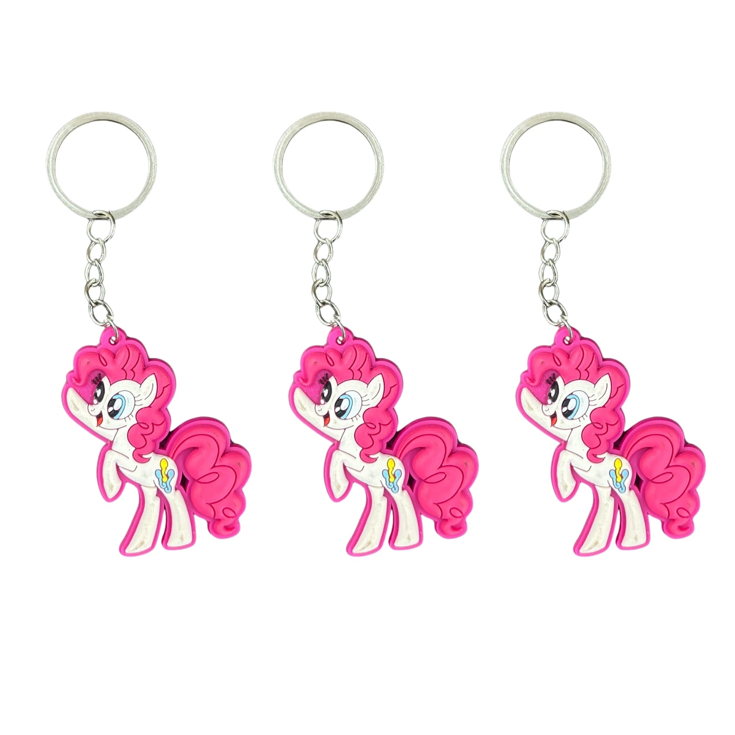 Cute Kids Key Chain | Cartoon Character Bag Charm for School Bags, Keys & Return Gifts | Cartoon Keychain for Kids - Apkamart #Style_Pack Of 3