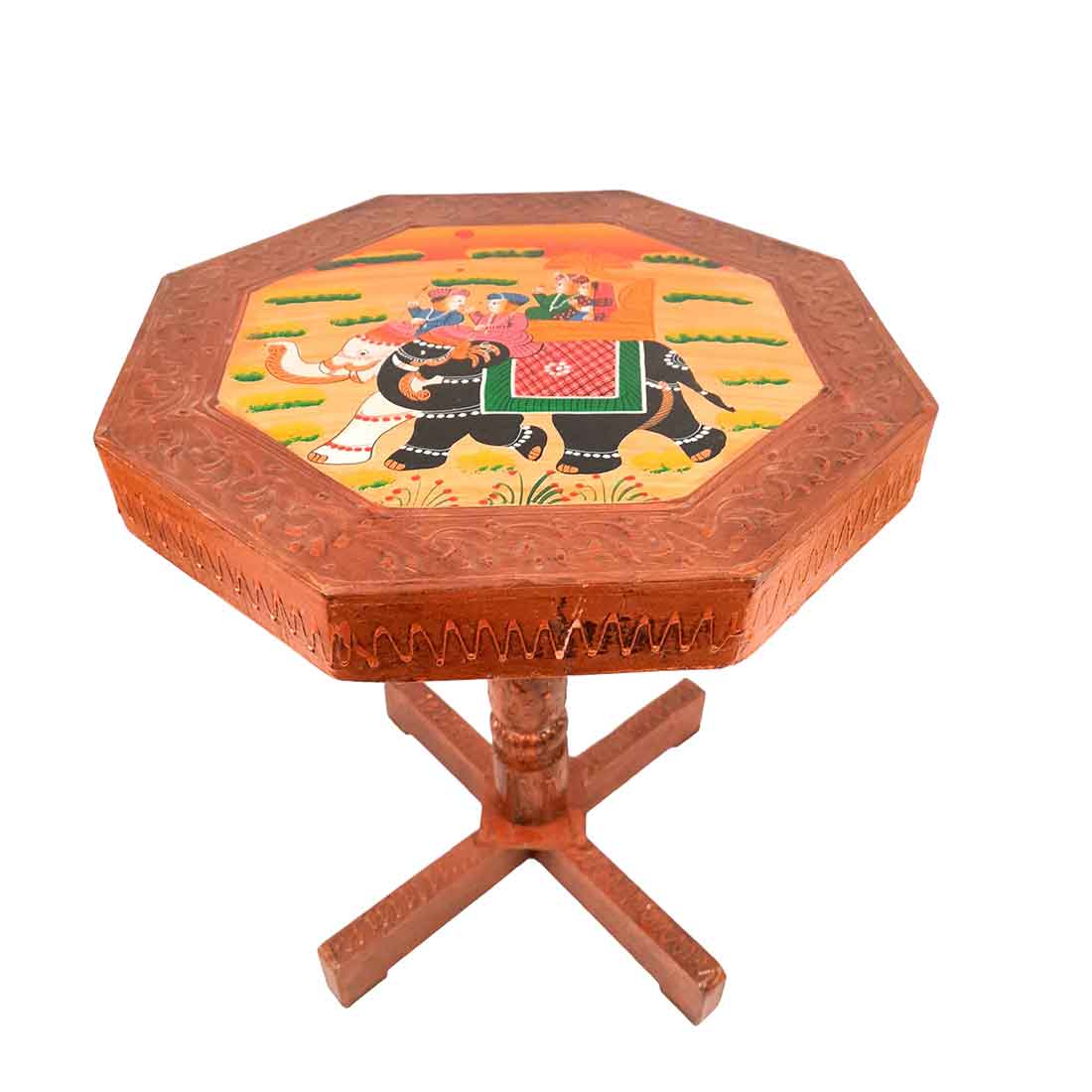 Wooden Side Table Cum Stool | End Table - for Living Room, Sitting, Plant Stand, Home Décor & Gifts - 18 Inch