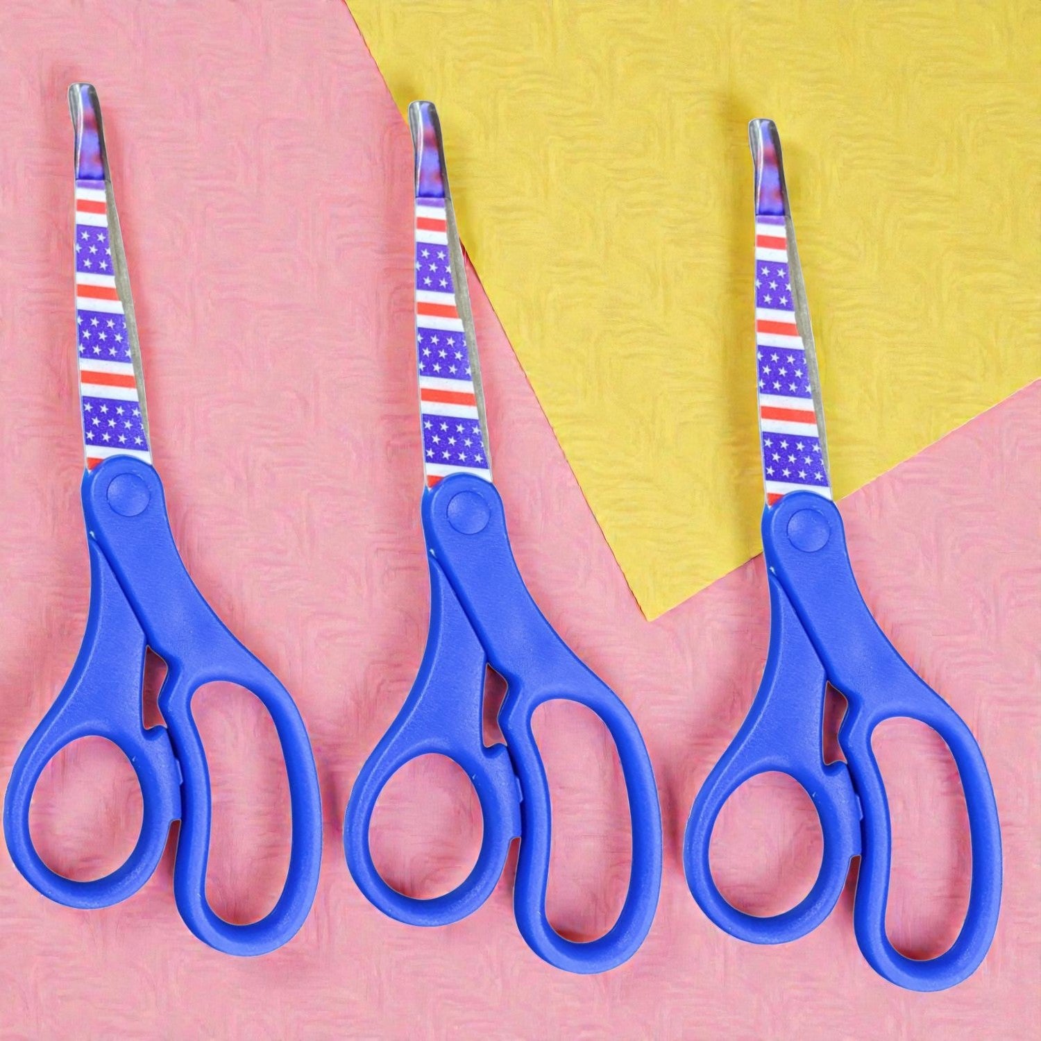 Scissor | Scissor for Art Craft Kitchen and Office | Sharp Stainless Steel Scissors for Home, Office, School Cutting Tasks With Comfortable Grip - Apkamart #Style_Pack Of 3