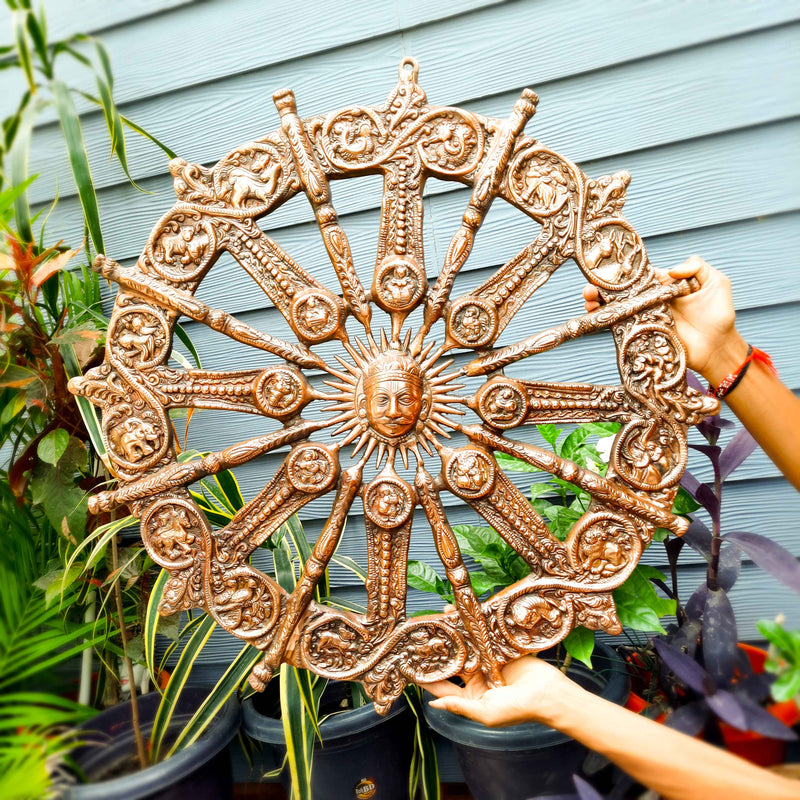 Sun Wall Hanging - For Living Room Interior Decoration - 28 Inch - Apkamart