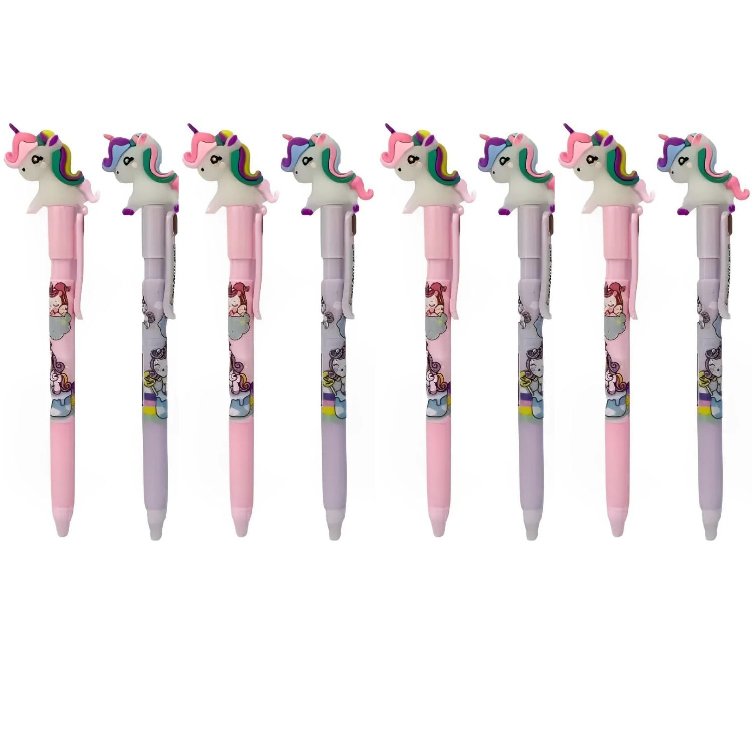 Cartoon Design pen - for Kids | Stylish Pen for Kids, School Stationary Set, Gift & Return Gifts - Pack of 2 - Apkamart #Style_Pack Of 8