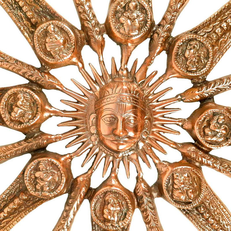Sun Wall Hanging - For Living Room Interior Decoration - 28 Inch - Apkamart