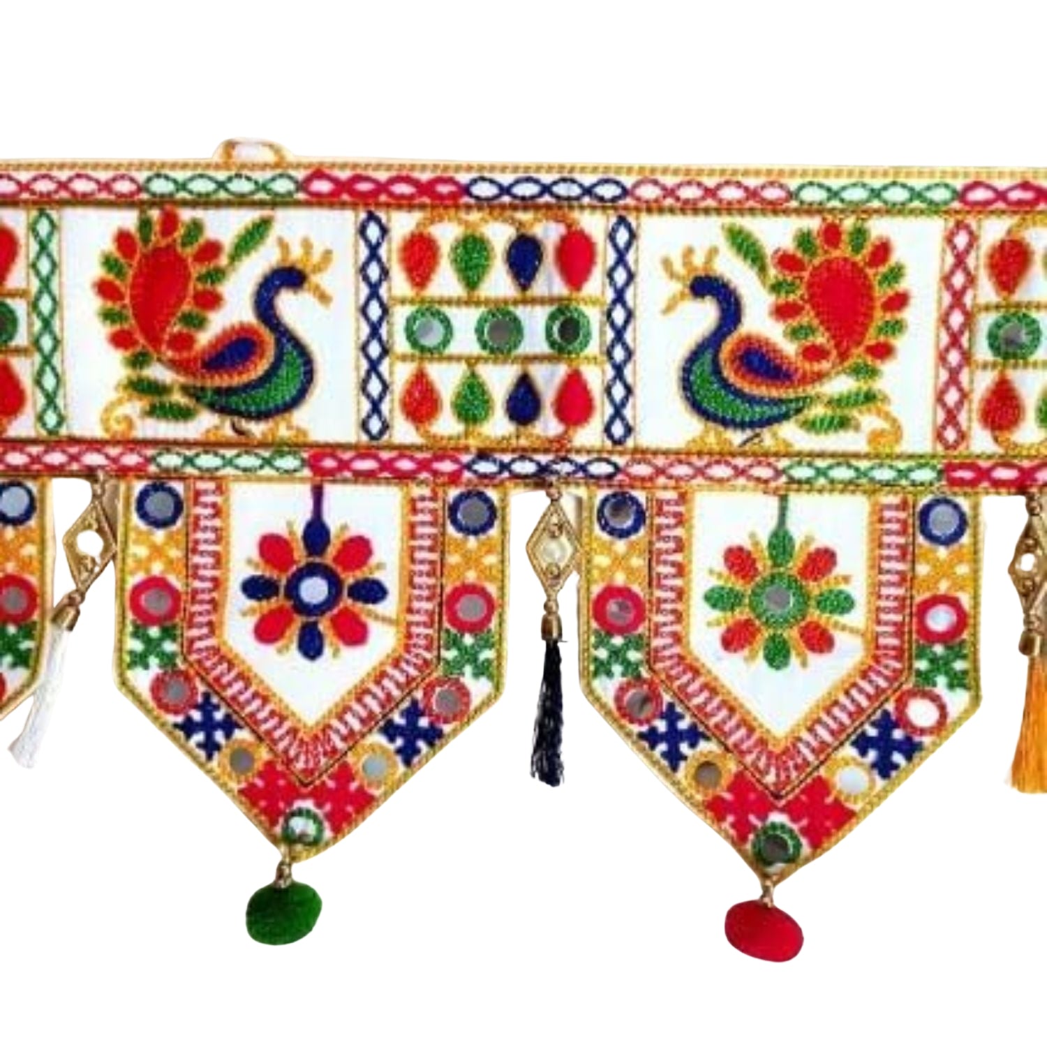 Traditional Toran for Door Decoration for Home Entrance | Decorative Hanging Toran for Main Door Pooja Festival Diwali Wedding Housewarming Decor - 34 Inch