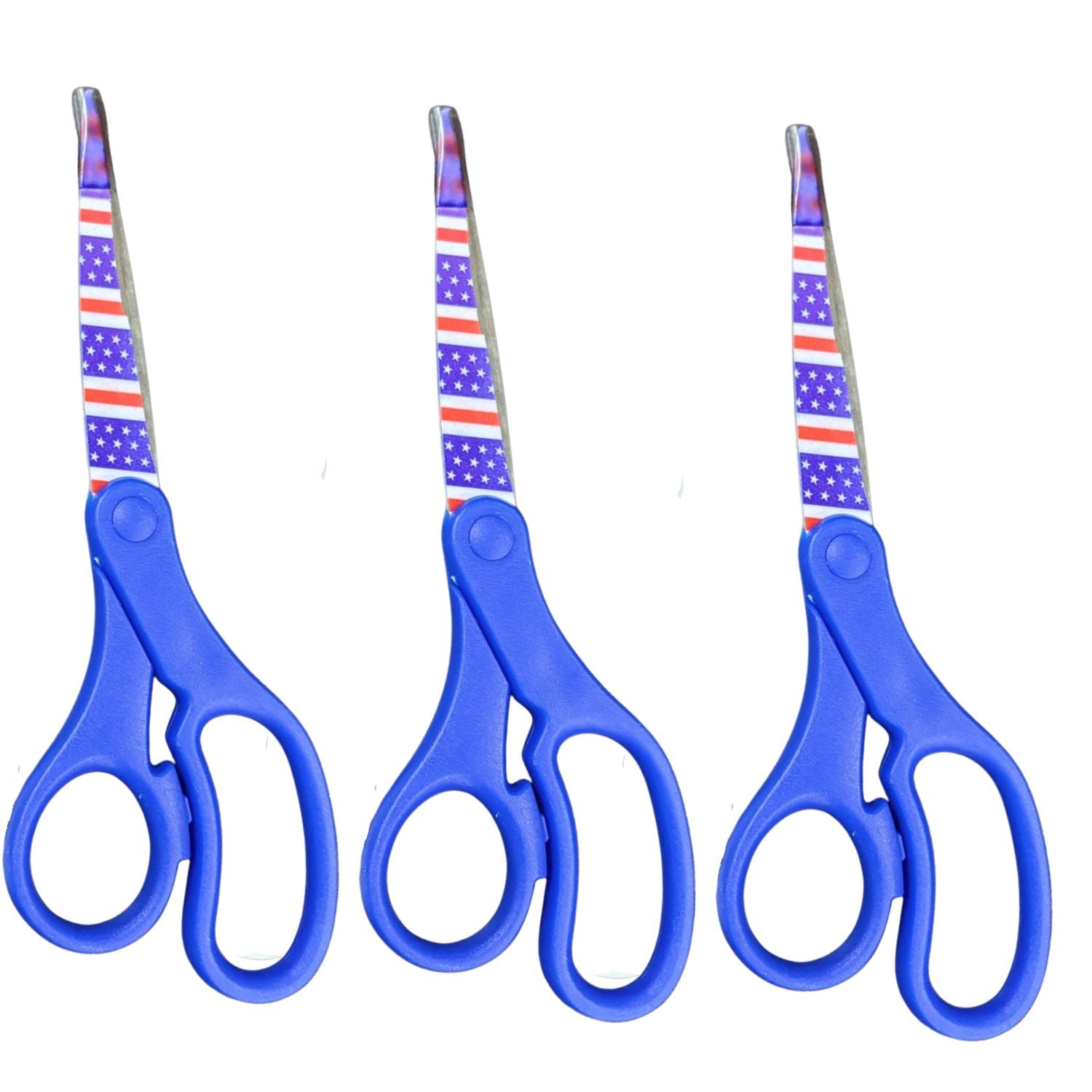 Scissor | Scissor for Art Craft Kitchen and Office | Sharp Stainless Steel Scissors for Home, Office, School Cutting Tasks With Comfortable Grip - Apkamart #Style_Pack Of 3