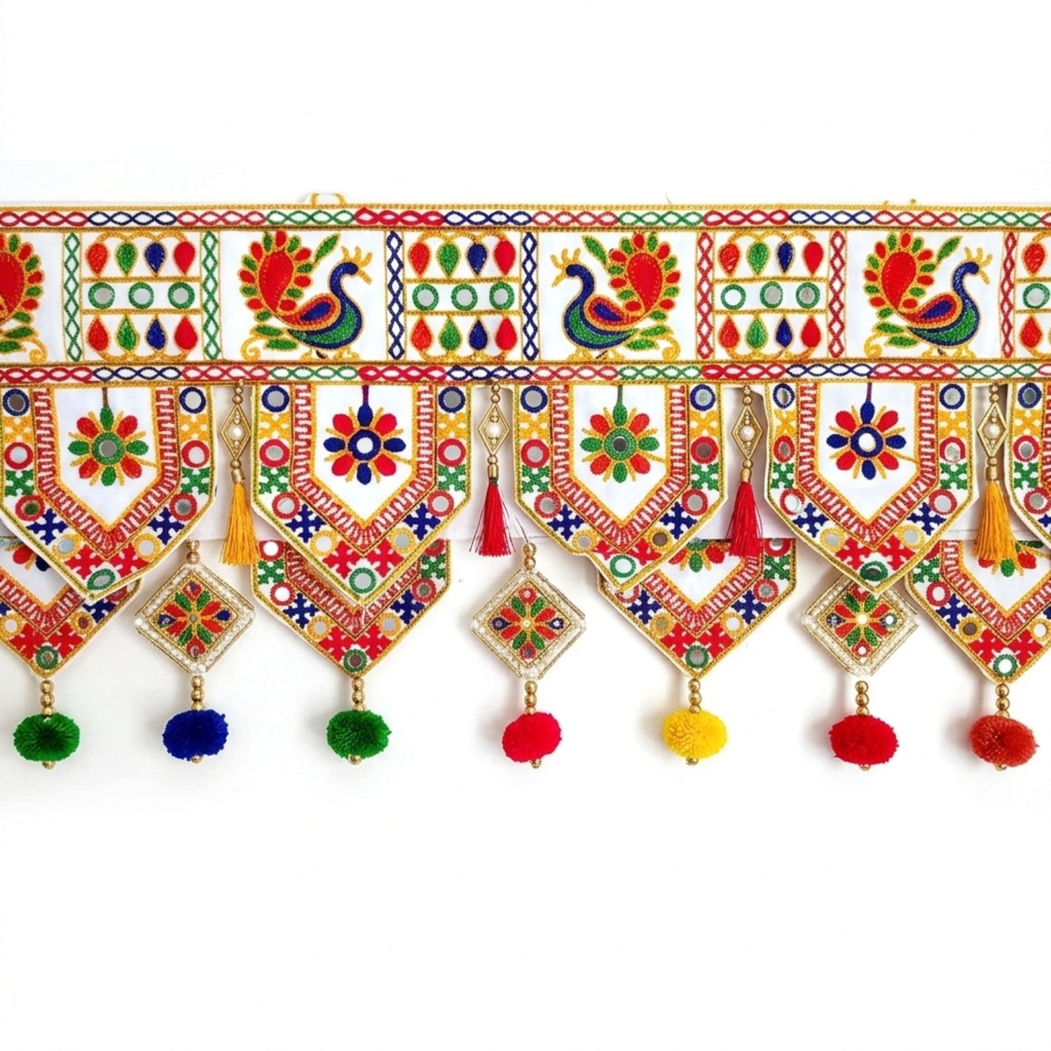 Traditional Toran for Door Decoration for Home Entrance | Decorative Hanging Toran for Main Door Pooja Festival Diwali Wedding Housewarming Decor - 34 Inch