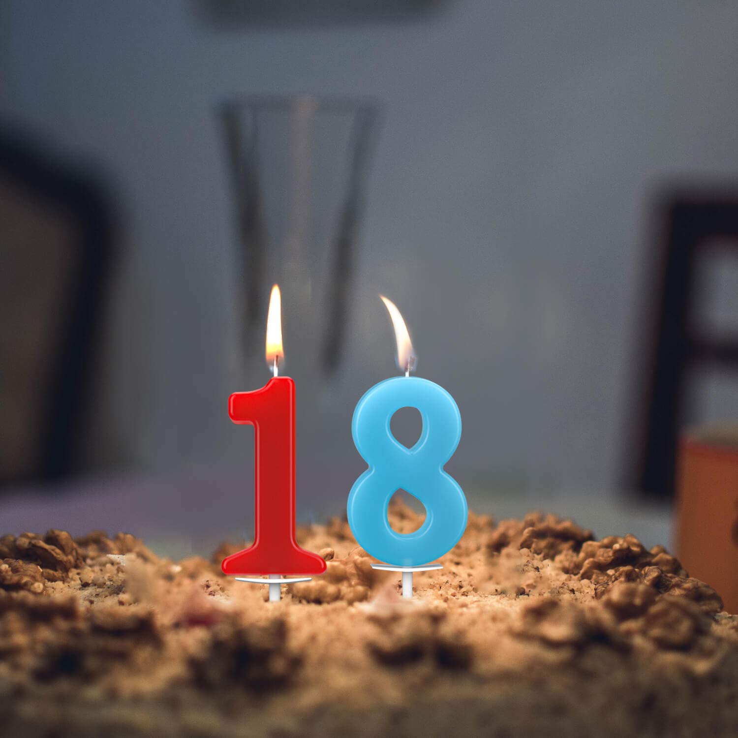 Birthday 0 To 9 Number Candle for Cake Decoration | Numerical Birthday Candle for Kids & Adults | Happy Birthday Cake Candle for Home Parties, School Events & Celebrations - Apkamart