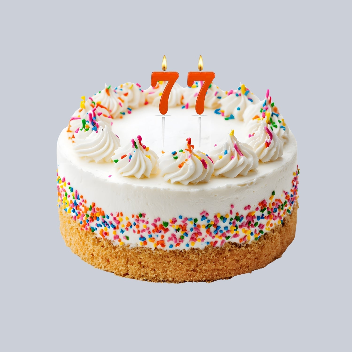 Birthday Number Candle for Cake Decoration | Numerical Birthday Candle for Kids & Adults | Happy Birthday Cake Candle for Home Parties, School Events - (Pack Of 2) - Apkamart #Style_No 7