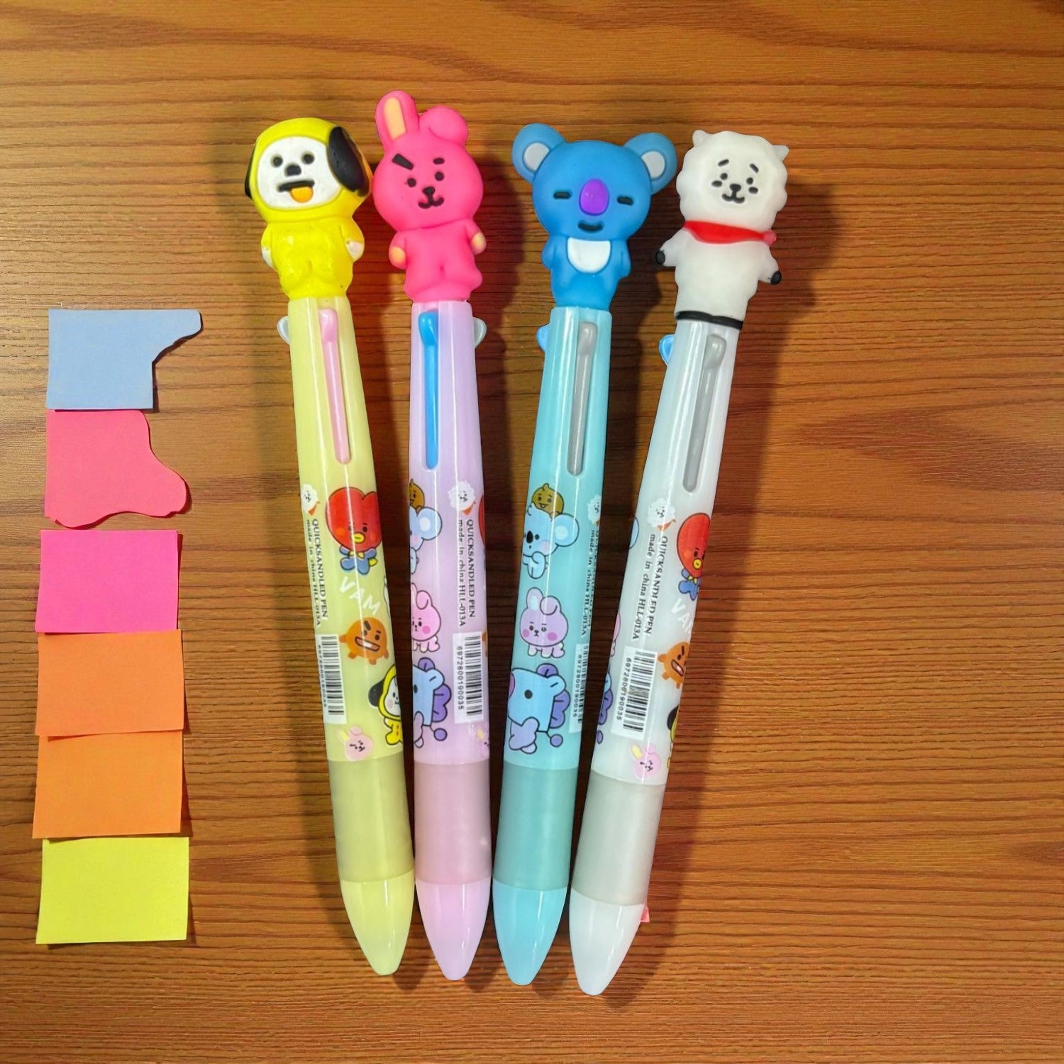 Cool & Stylish 3 in 1 Ballpoint pen - for Kids | Animal & Heart design on top |design ballpoint pen, creative pen | Best for Gift & Return Gift Pack of 2 - Apkamart #Style_Pack Of 4