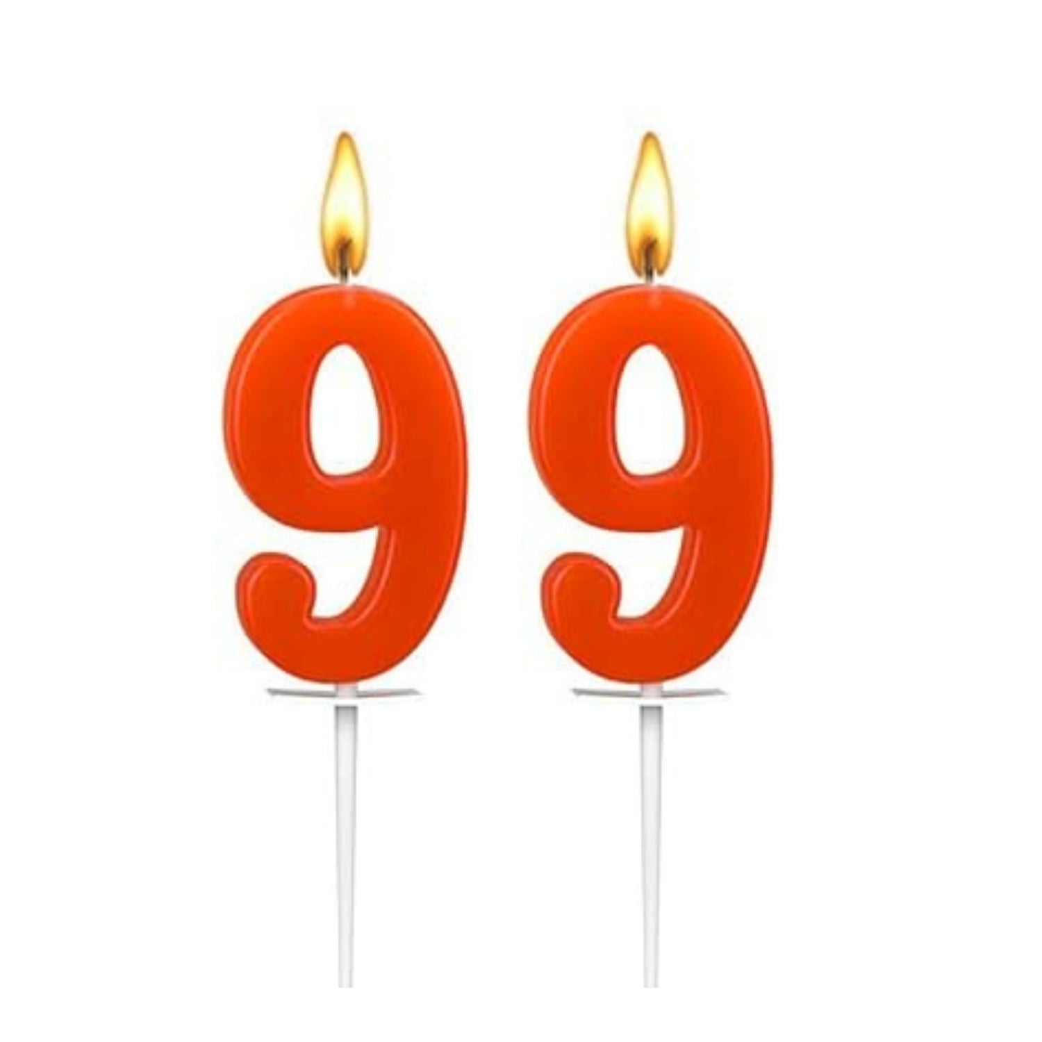 Birthday Number Candle for Cake Decoration | Numerical Birthday Candle for Kids & Adults | Happy Birthday Cake Candle for Home Parties, School Events - (Pack Of 2) - Apkamart #Style_No 9