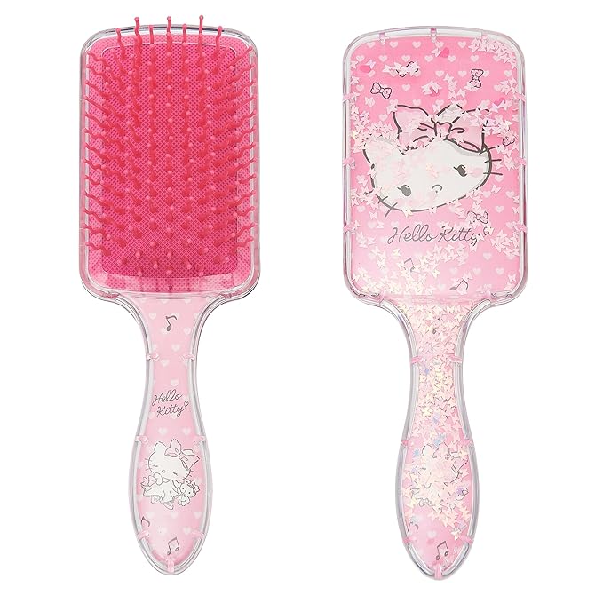 Cute Cartoon Glittery HairBrush – For Kids | Gifts & Return Gifts | Assorted Colors and Design (Pack of 2)