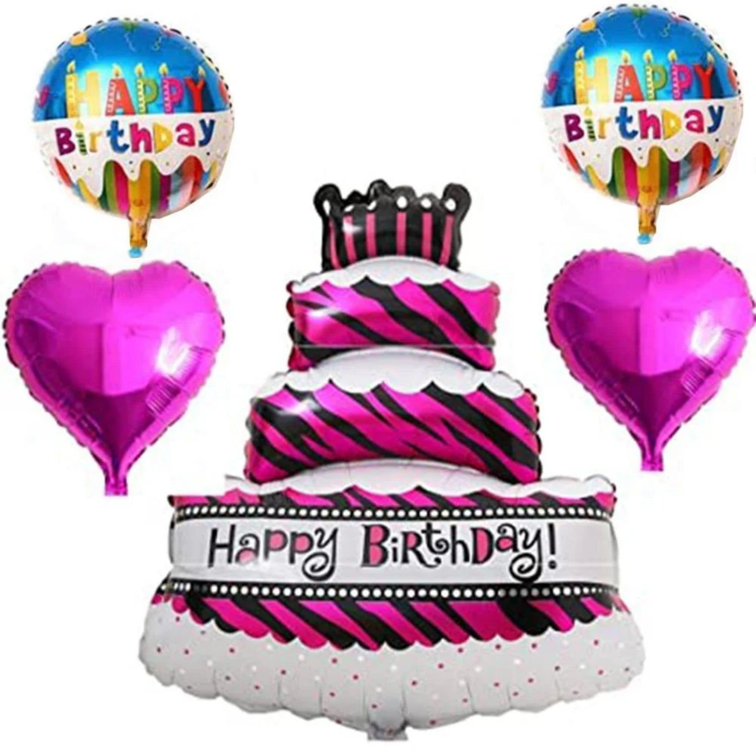 Happy Birthday Design Birthday Balloons | Happy Birthday Balloons | Party Balloons Balloons for Kids Colorful Birthday Decorations for Home School