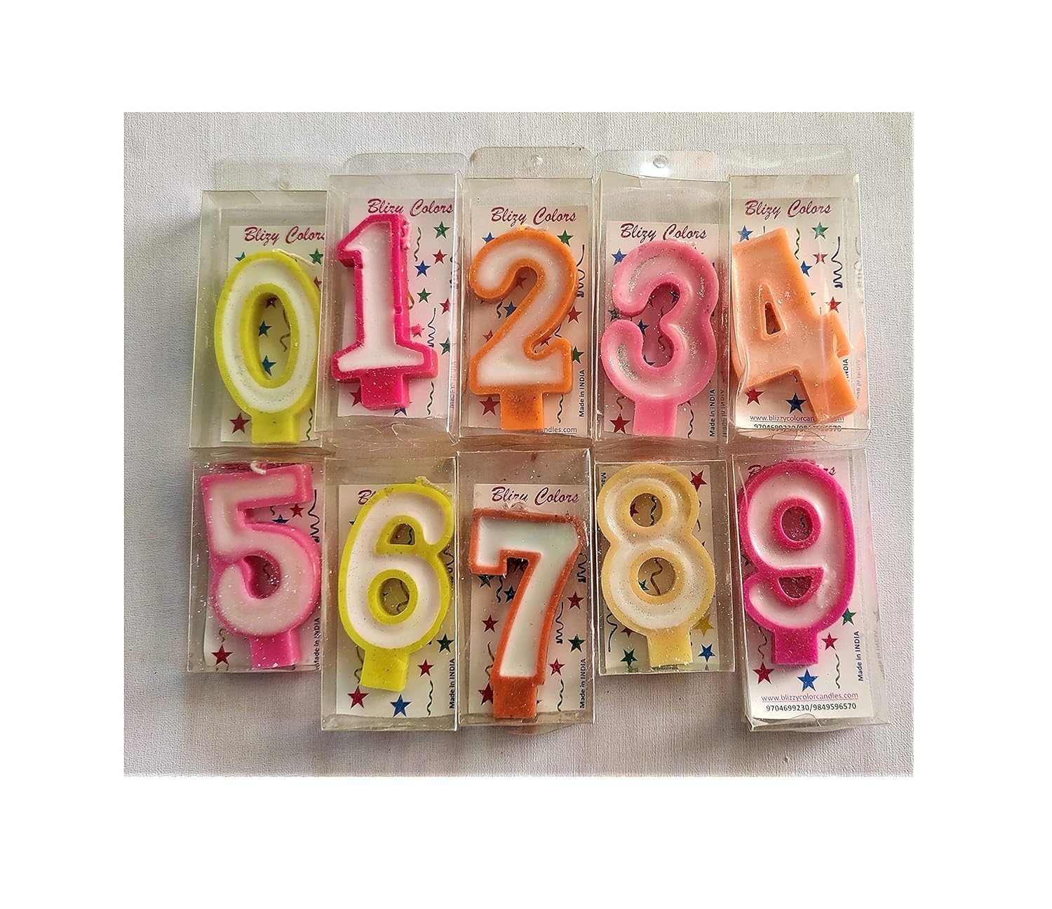 Birthday 0 To 9 Number Candle for Cake Decoration | Numerical Birthday Candle for Kids & Adults | Happy Birthday Cake Candle for Home Parties, School Events & Celebrations - Apkamart