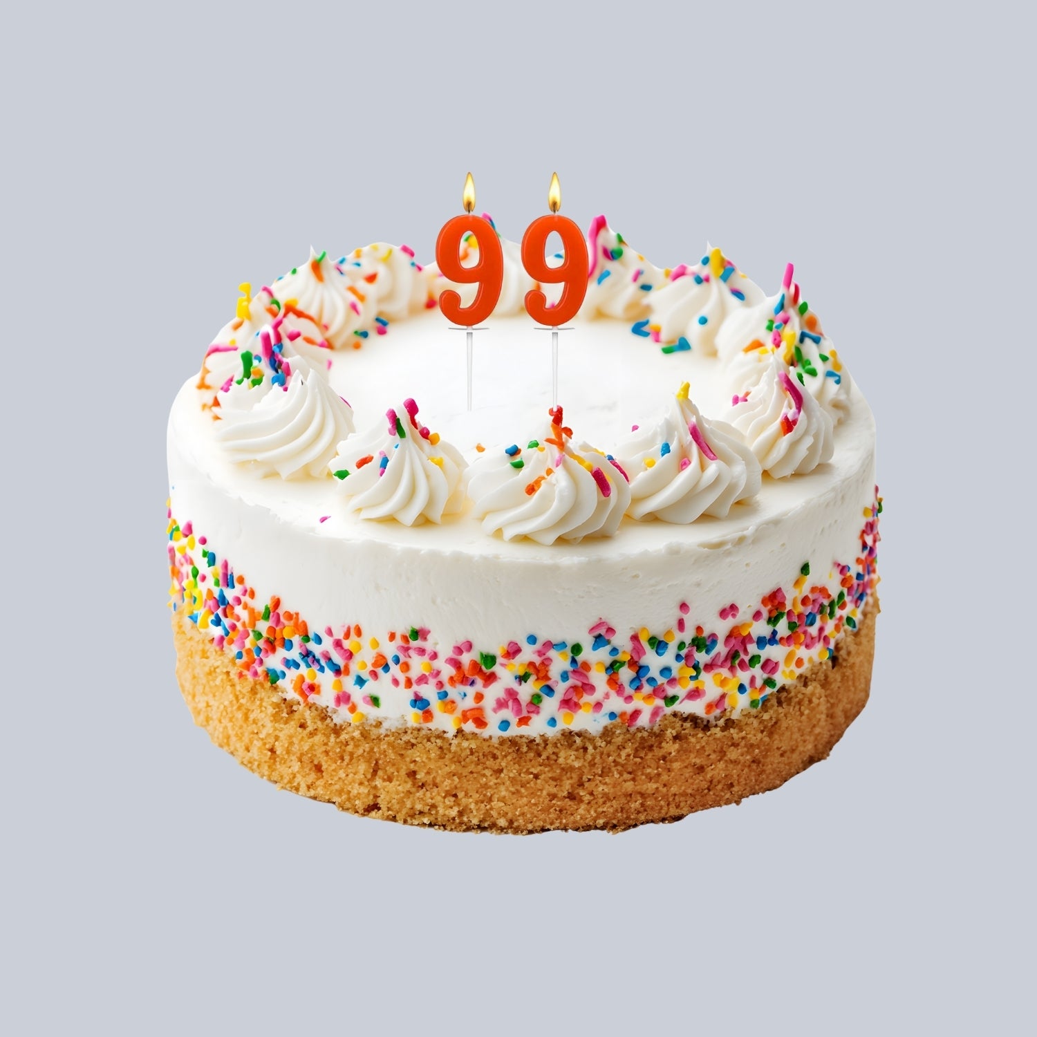 Birthday Number Candle for Cake Decoration | Numerical Birthday Candle for Kids & Adults | Happy Birthday Cake Candle for Home Parties, School Events - (Pack Of 2) - Apkamart #Style_No 9