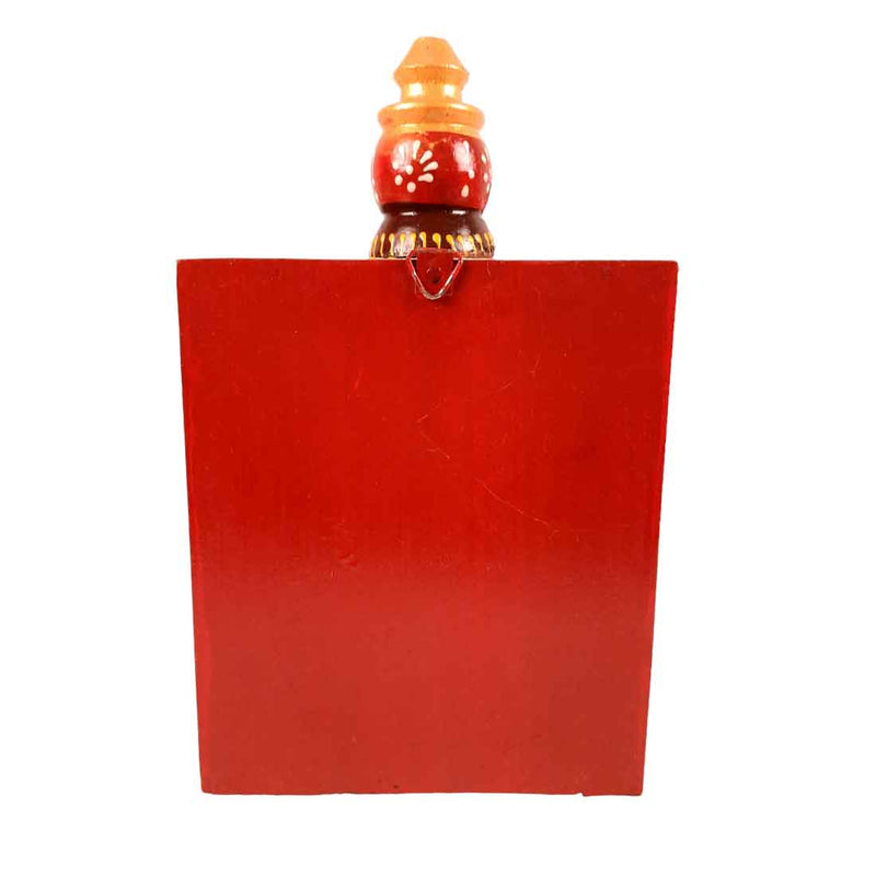 Home Temple | Wall Mounted Wooden Pooja Mandir - for Home & Office - 10 Inch - Apkamart