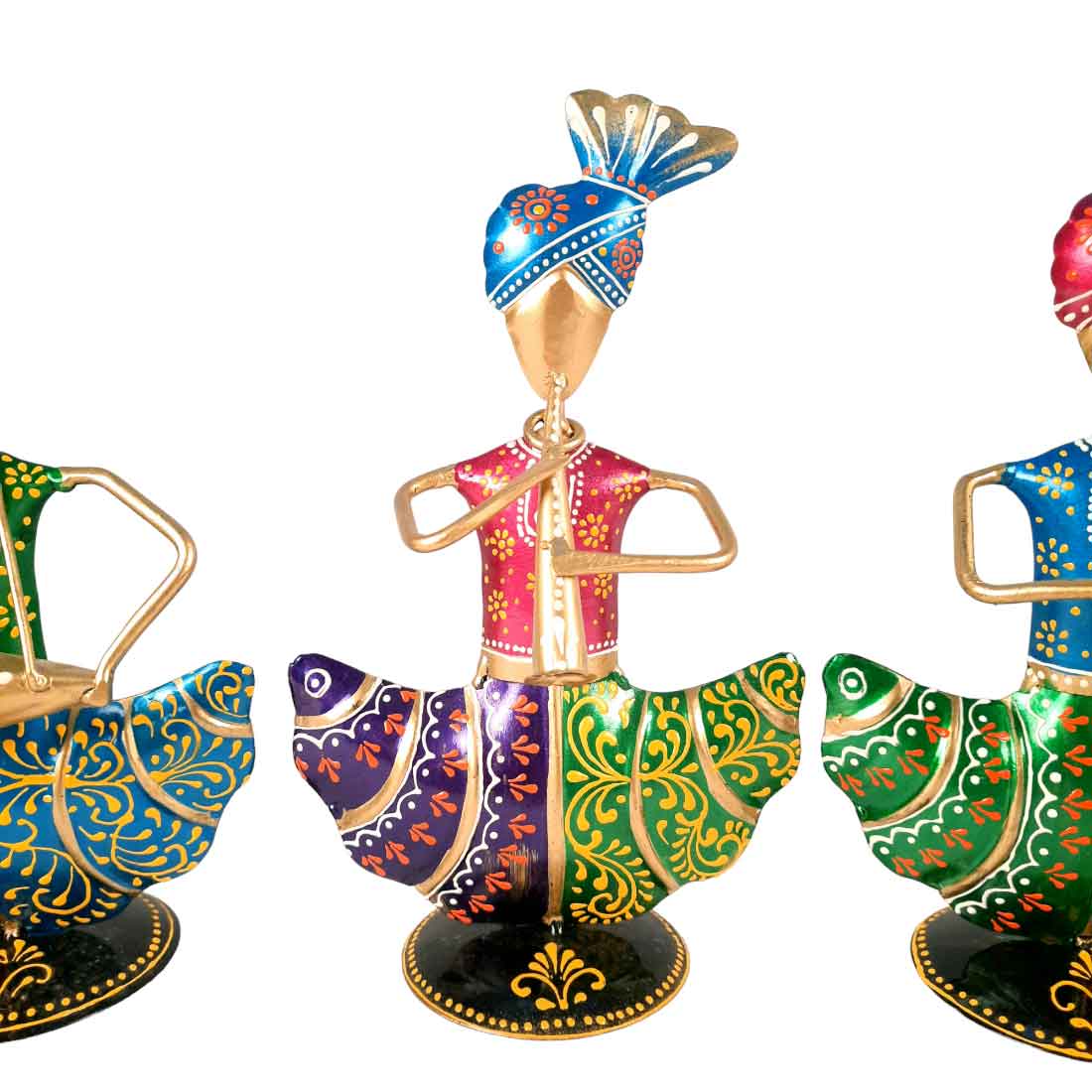 Musician Showpiece Set of 3 - For Table & Home Decor - 9 Inch - Apkamart