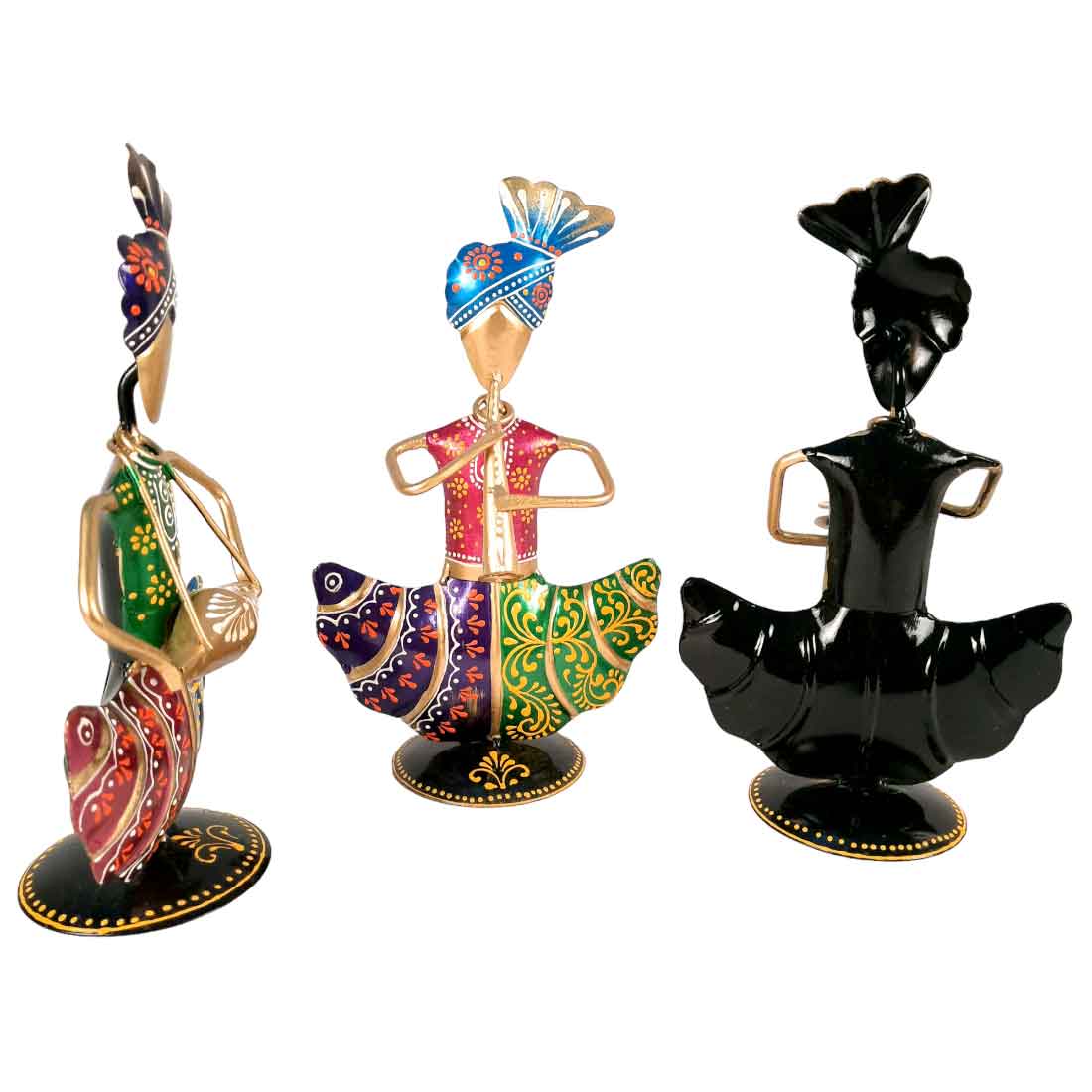 Musician Showpiece Set of 3 - For Table & Home Decor - 9 Inch - Apkamart