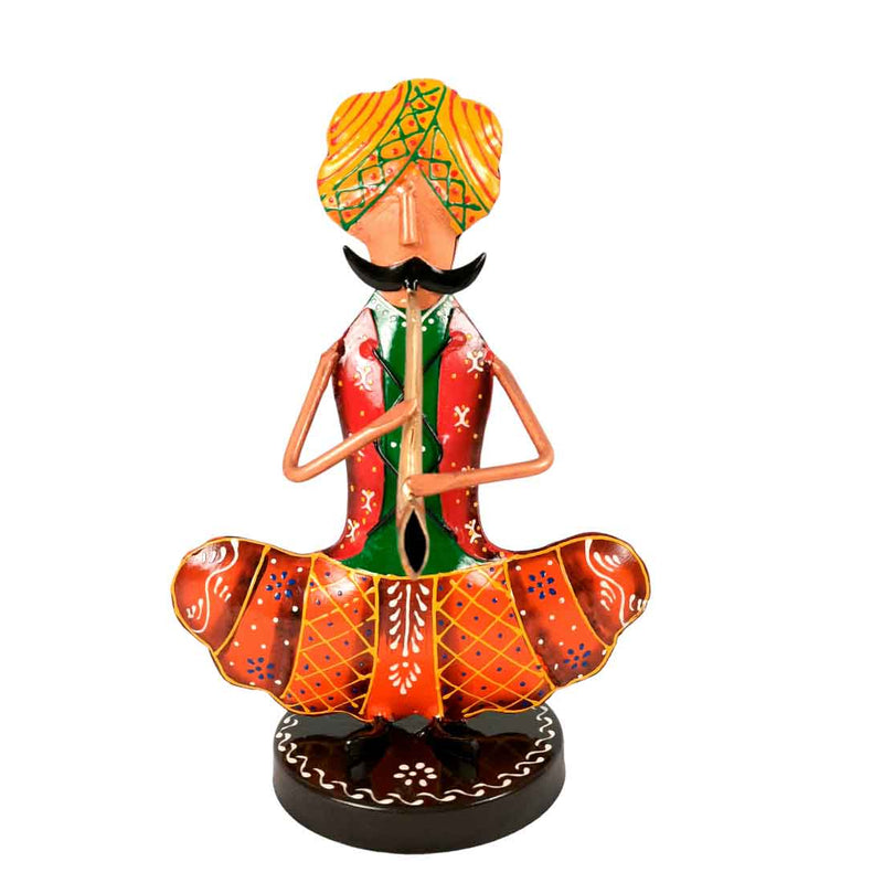 Rajasthani Musician Showpiece - For Table & Home Decor - 9 Inch -Set of 3 - Apkamart