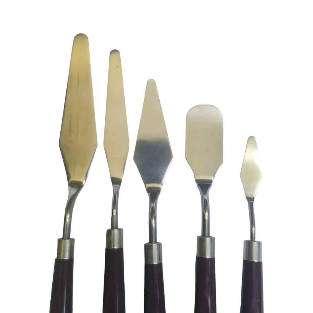 Palette Knives/ Painting Knives | Stainless Steel Scraper Spatula - Set of 5 - Apkamart