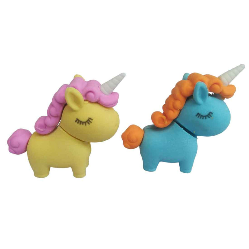Kids Eraser Unicorn Shape - For Kids, Birthday Return Gift (Pack of 12)