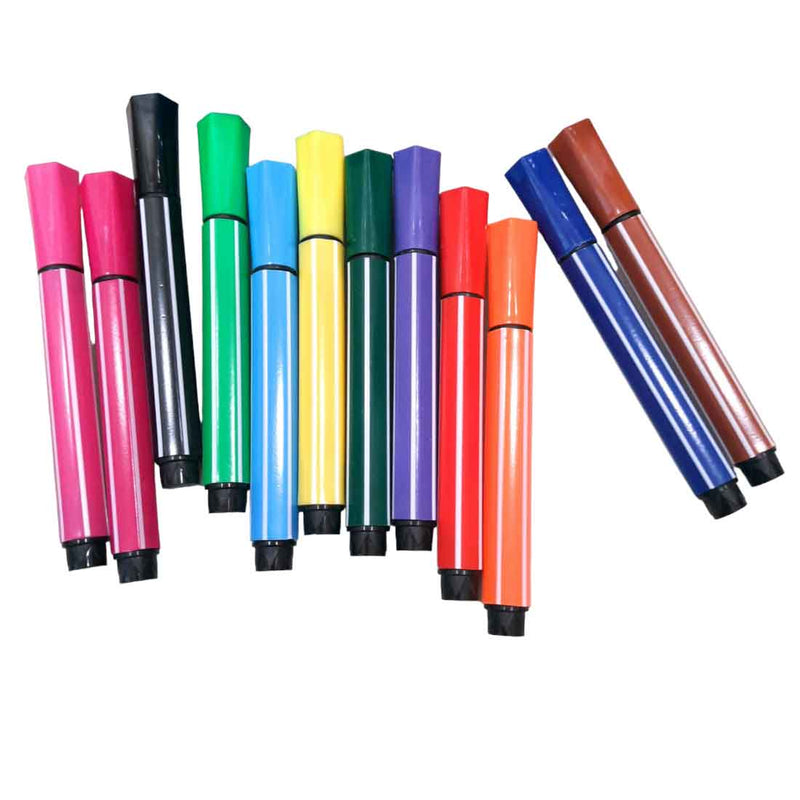 Sketch Pen with Owl Design | Sketch Pen Stationary Kit -For Birthday Party Return Gift (Pack of 5) - Apkamart