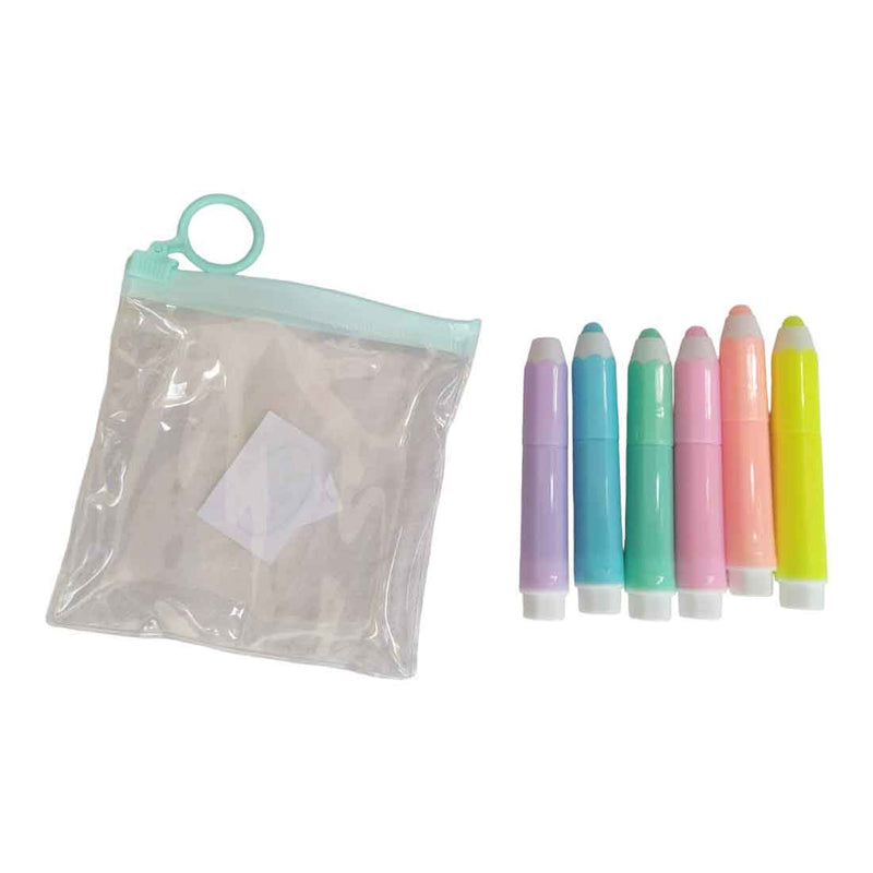 Pencil Shaped Colorful Highlighter – For Kids | Gifts & Return Gifts | Assorted Design & Colors (Pack of 6 & Pack of 12) - Apkamart