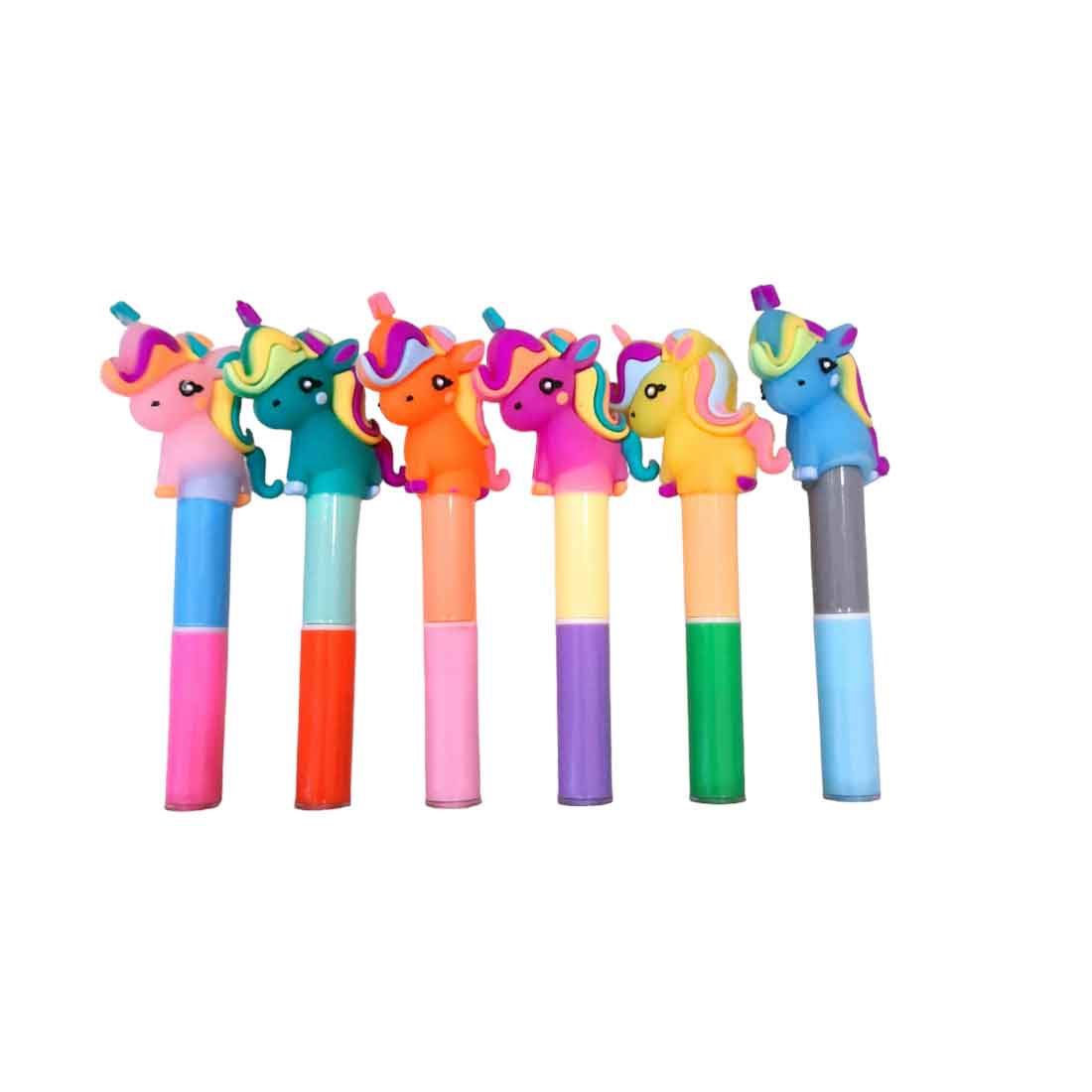 Cartoon Highlighter Pen – For Kids | Gifts & Return Gifts | Assorted Design & Colors (Pack of 5) - Apkamart