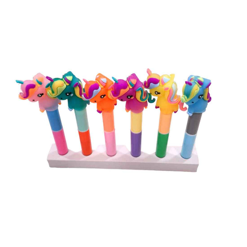 Cartoon Highlighter Pen – For Kids | Gifts & Return Gifts | Assorted Design & Colors (Pack of 5) - Apkamart
