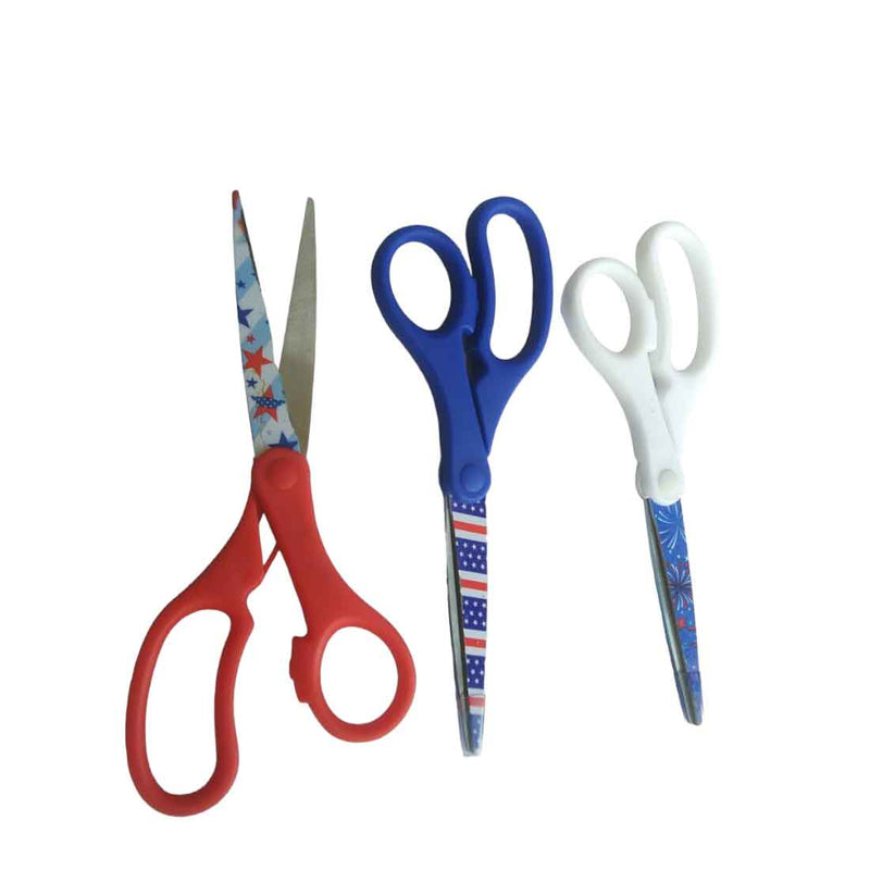Kids-Friendly Craft Scissors in Assorted Colors – for School, Art and Craft (Pack of 3)