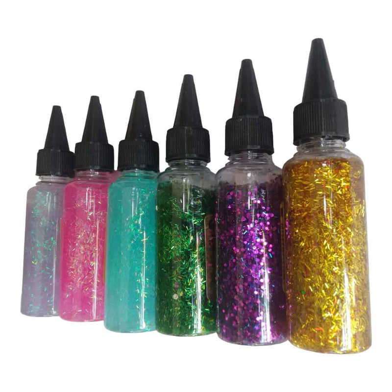 Sparkle Glitter Glue | Multicolor Sticky Glitter Glue Tube - For Art and Craft for Kids (Pack of 12) - Apkamart