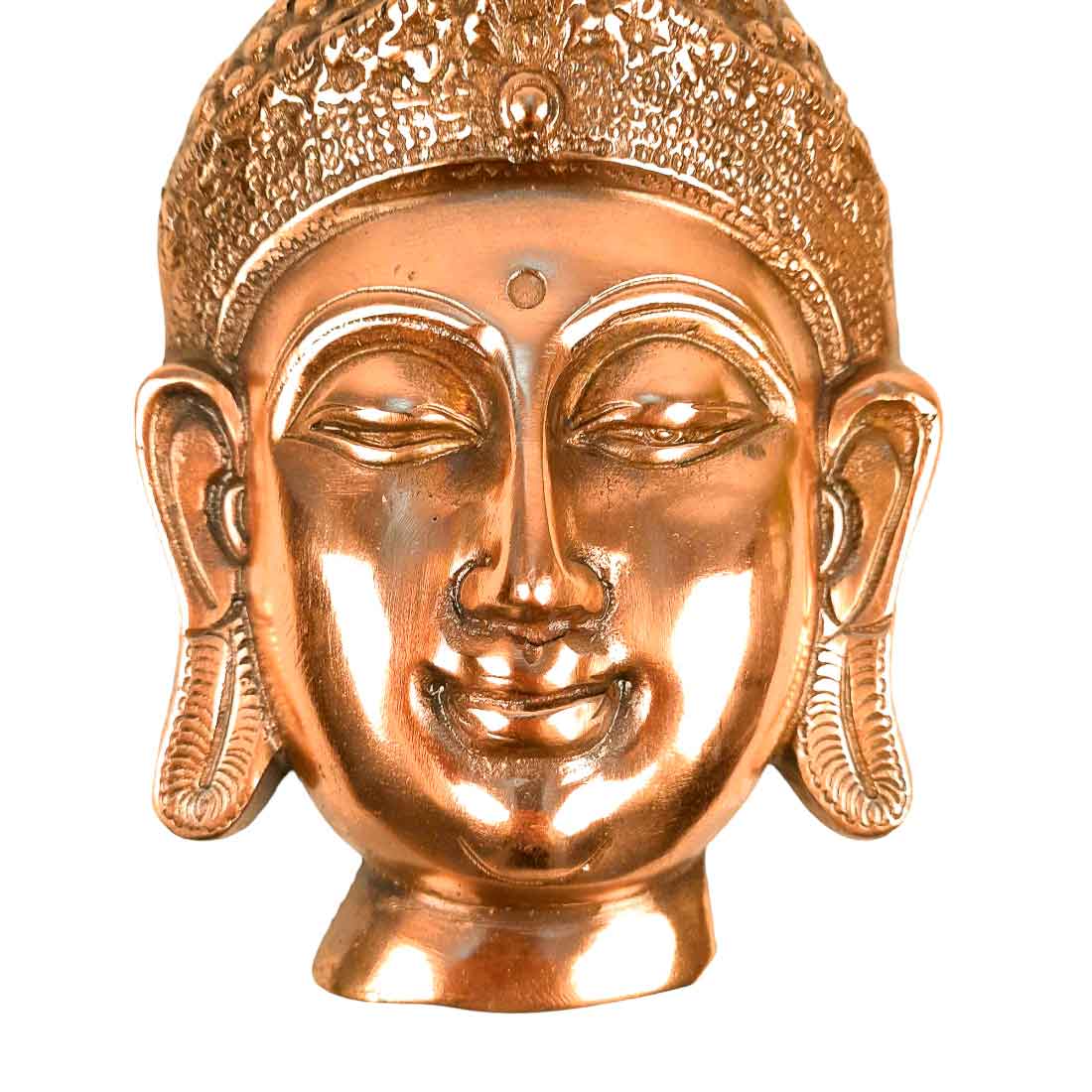 Buddha Face Wall Hanging | Buddha Wall Decor - For Home, Office, Living room Decor & Gifts - 10 Inch - Apkamart