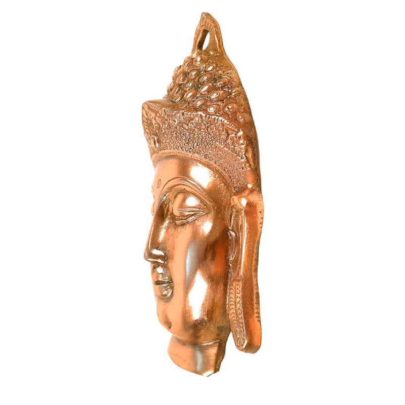 Buddha Face Wall Hanging | Buddha Wall Decor - For Home, Office, Living room Decor & Gifts - 10 Inch - Apkamart
