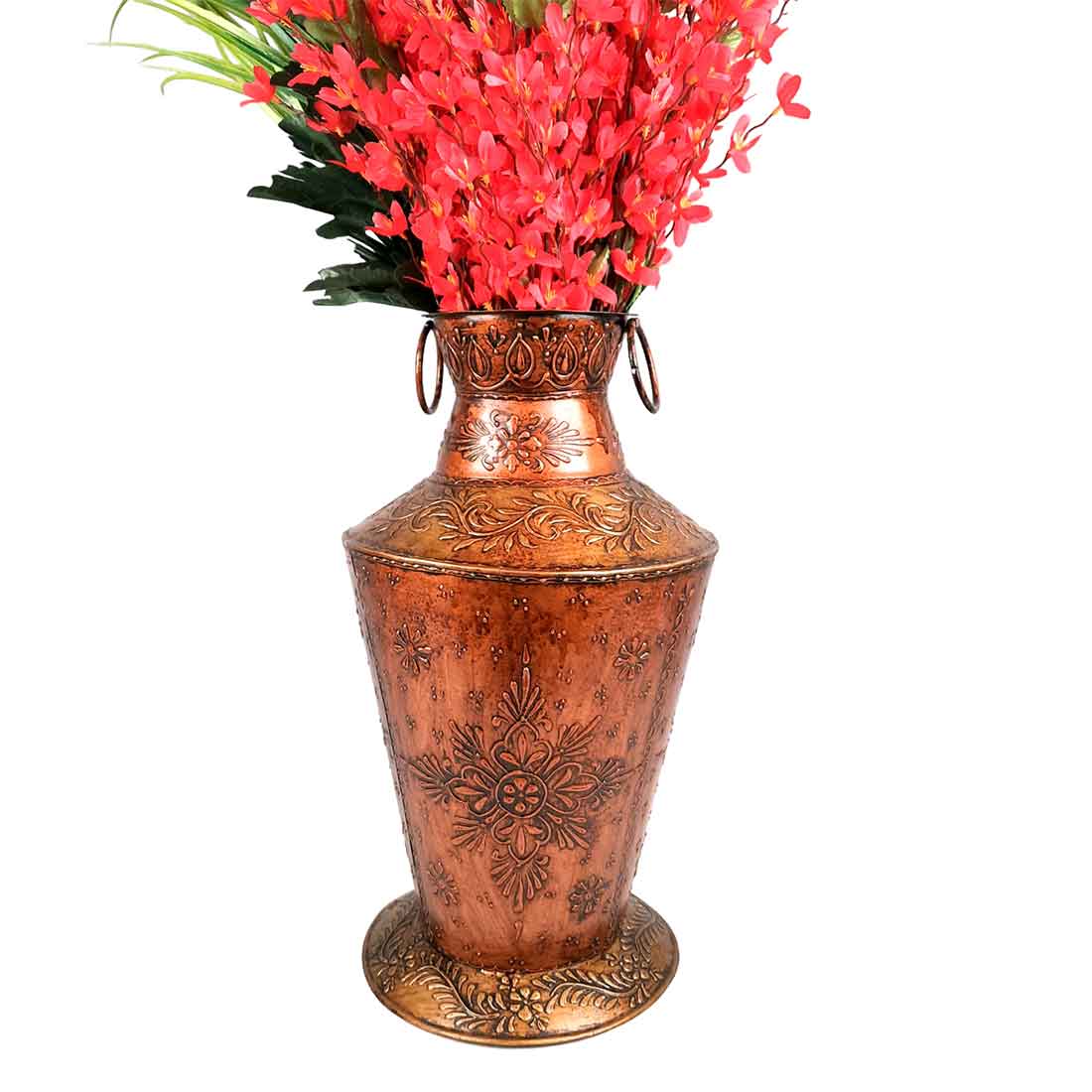 Standing Flower pot | Big Corner Vase - For Living Room & Entrance Decor - 19 Inch- Apkamart