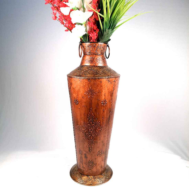 Corner Big Flower Vase | Big Flower Pot - for Living Room - 26 inch- Apkamart